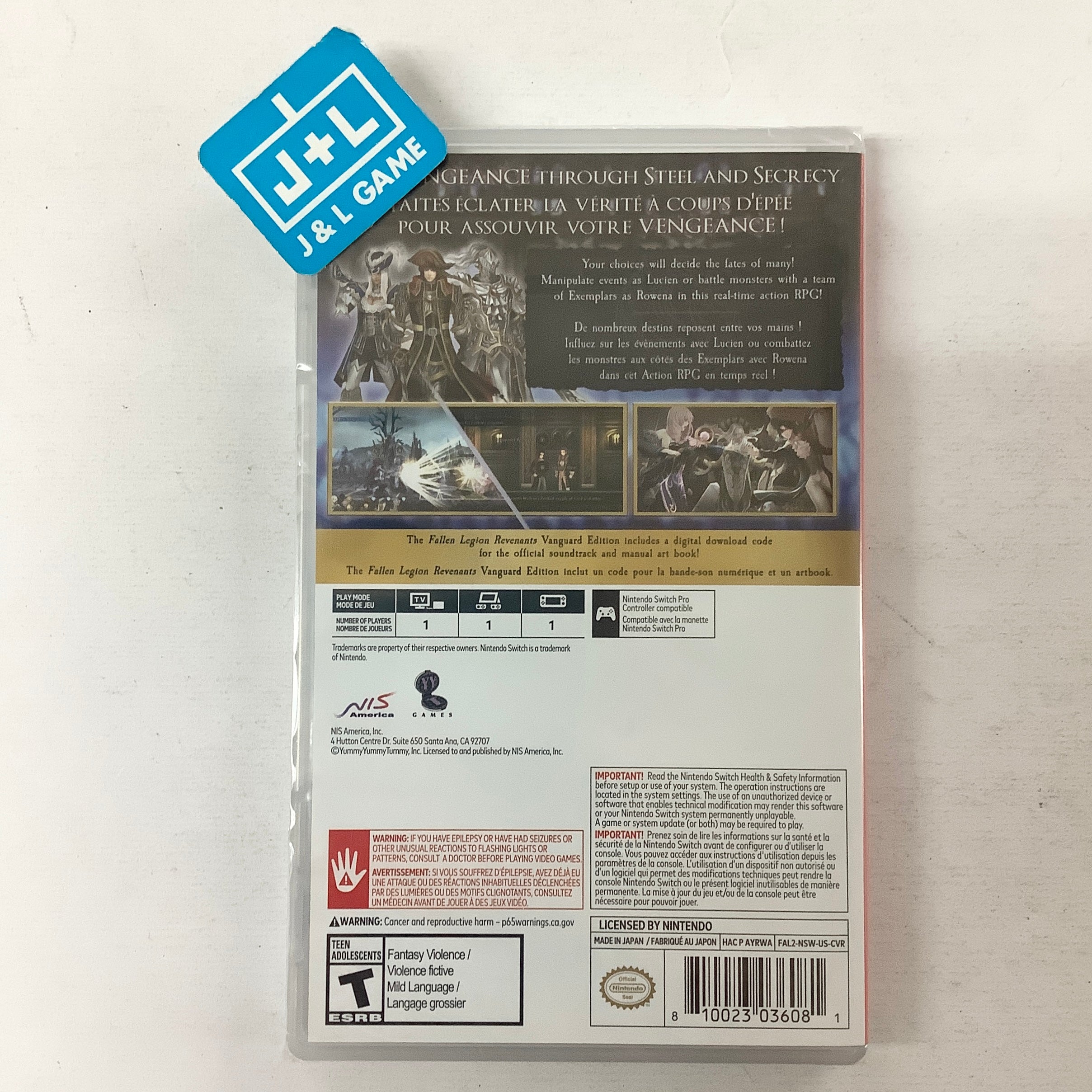 Fallen Legion Revenants (Vanguard Edition) - (NSW) Nintendo Switch Video Games NIS America   