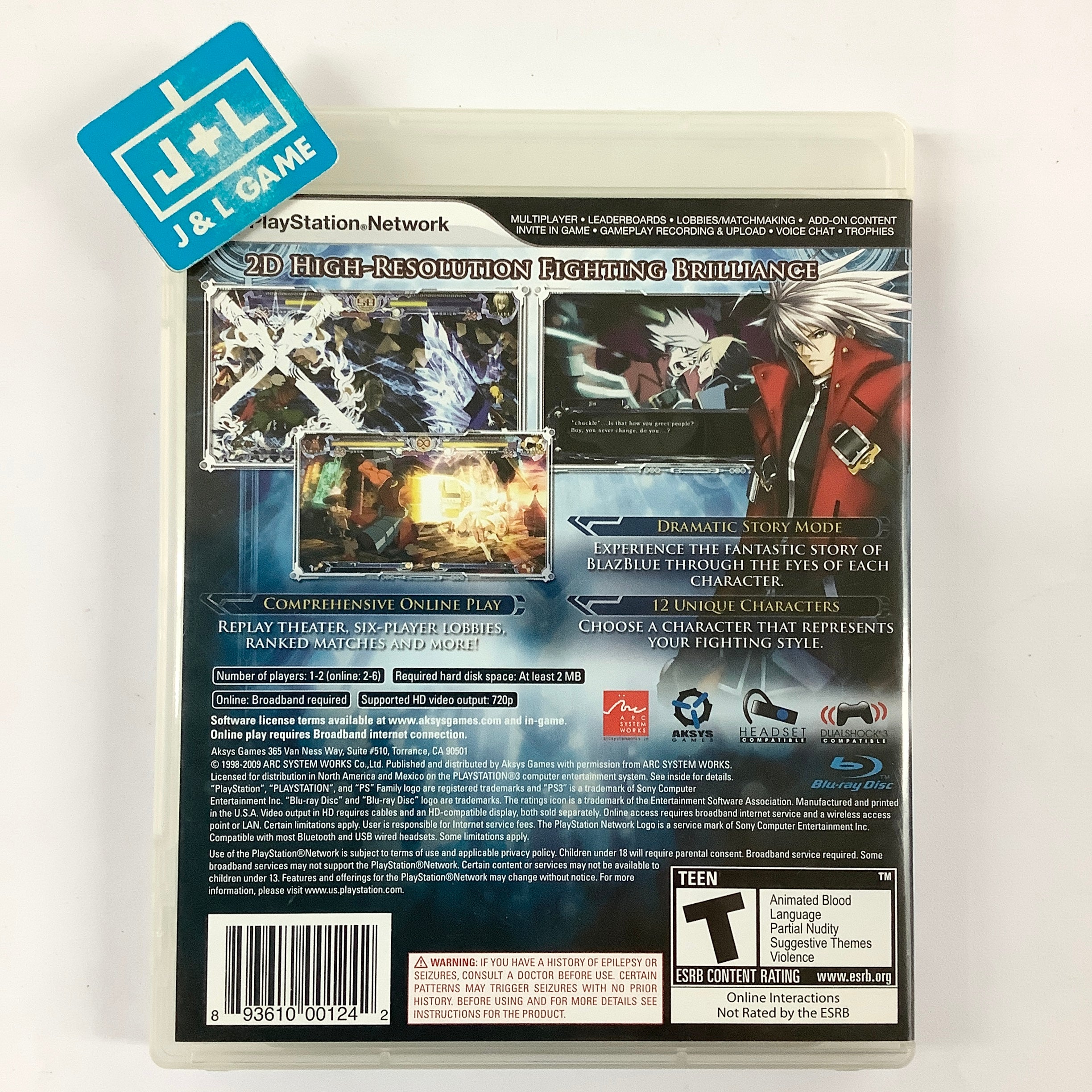 BlazBlue: Calamity Trigger (Limited Edition) - (PS3) PlayStation 3 [Pre-Owned] Video Games Aksys Games   