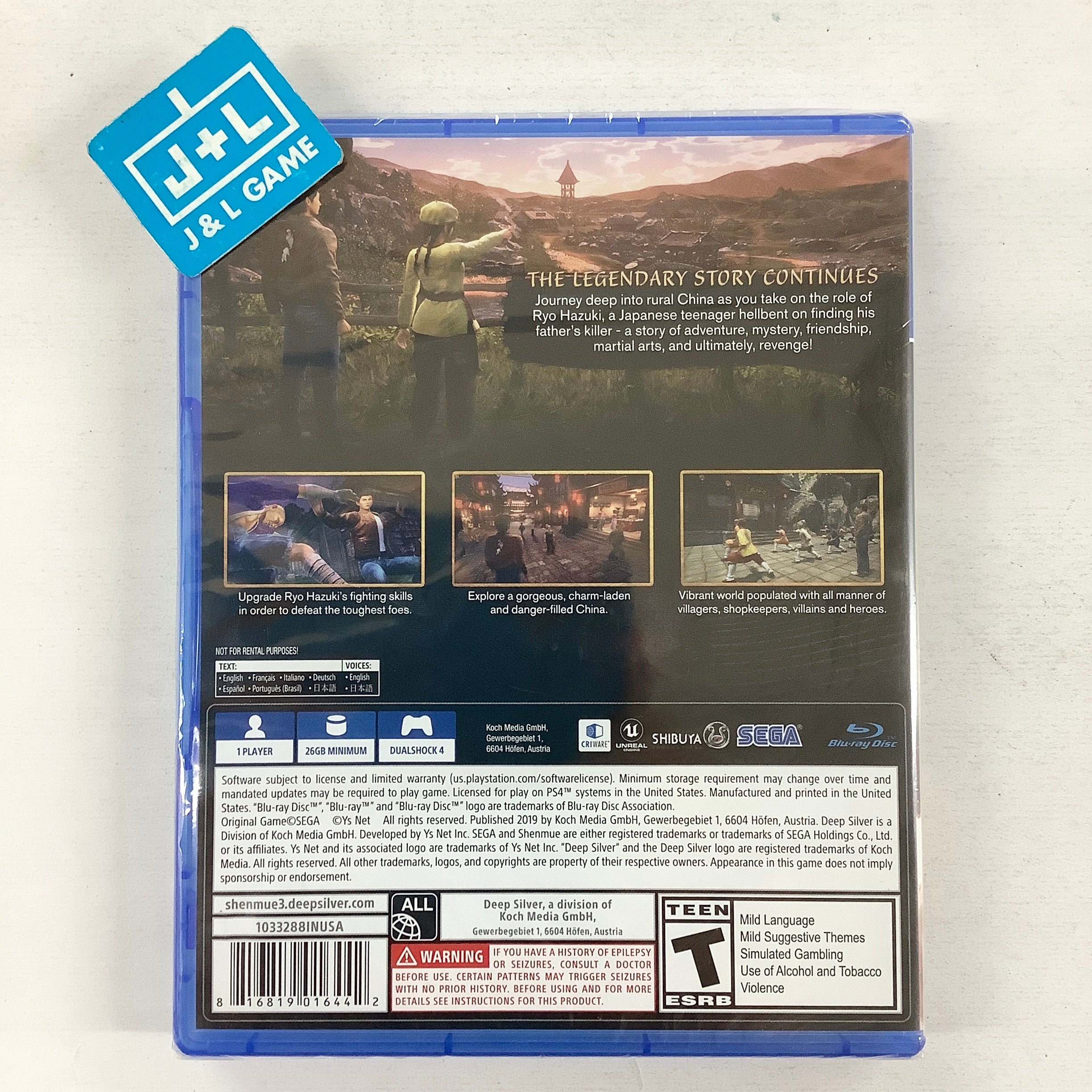 Shenmue III - (PS4) PlayStation 4 Video Games Deep Silver