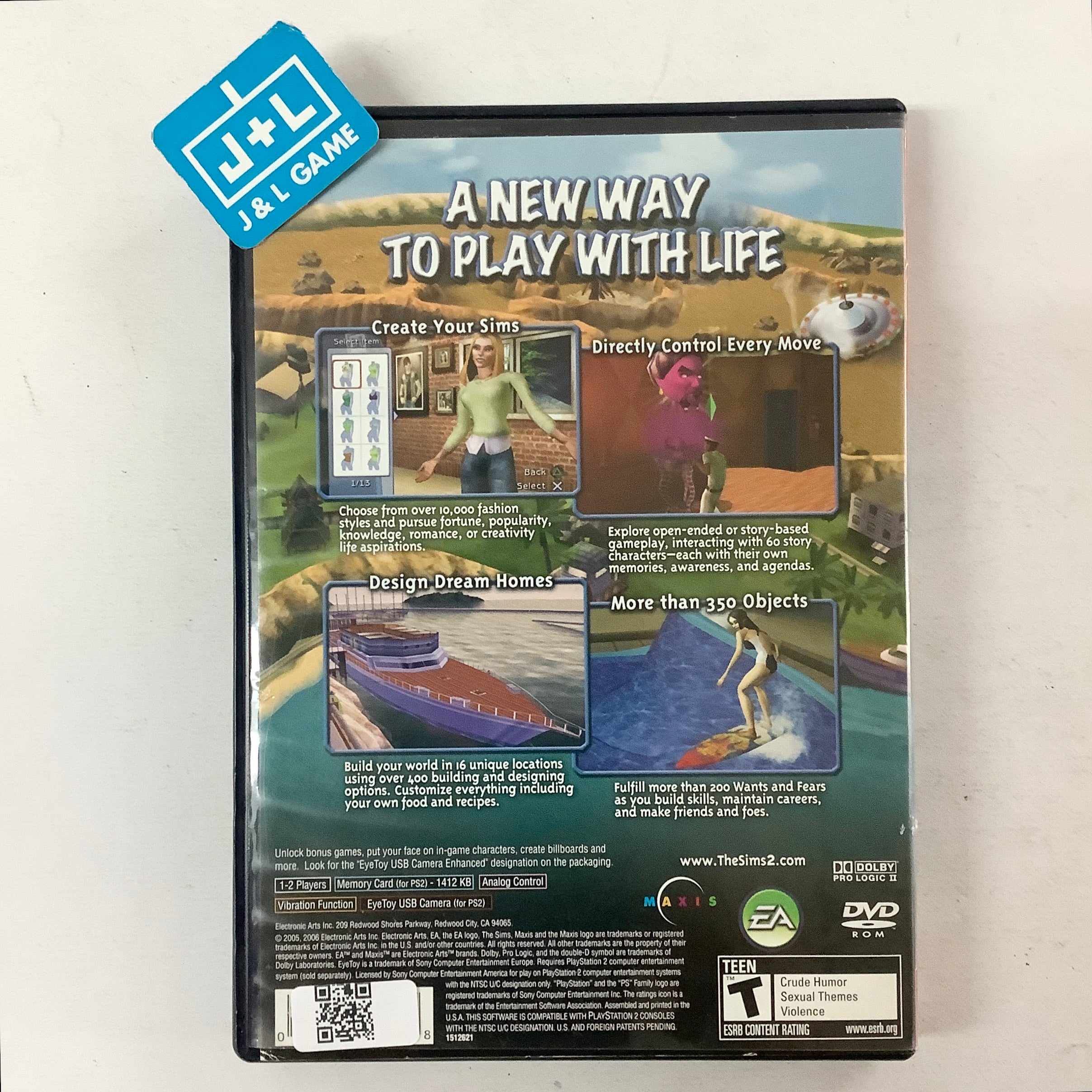 The Sims 2 (Greatest Hits) - (PS2) PlayStation 2 [Pre-Owned] Video Games Electronic Arts   