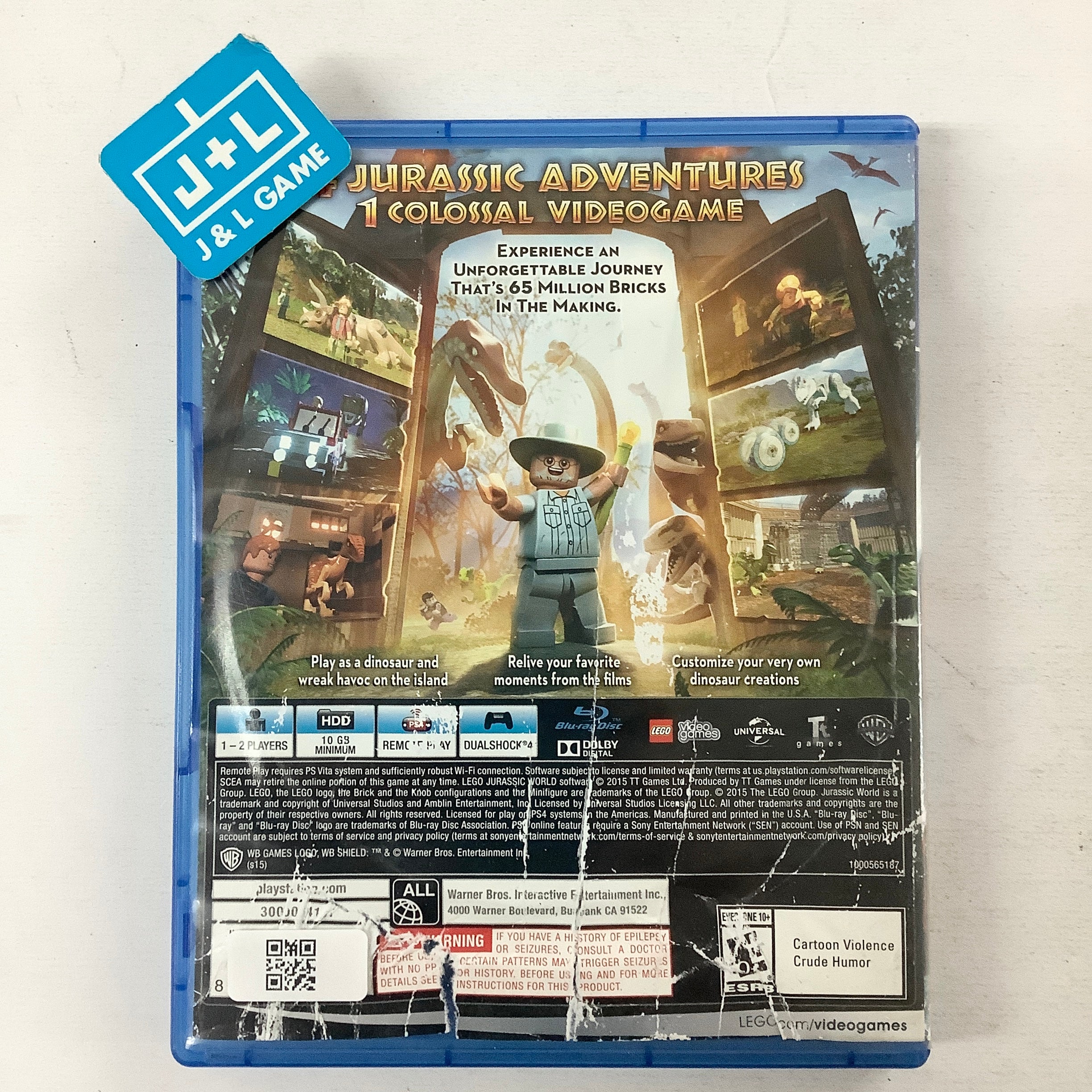 LEGO Jurassic World - (PS4) PlayStation 4 [Pre-Owned] | J&L Game