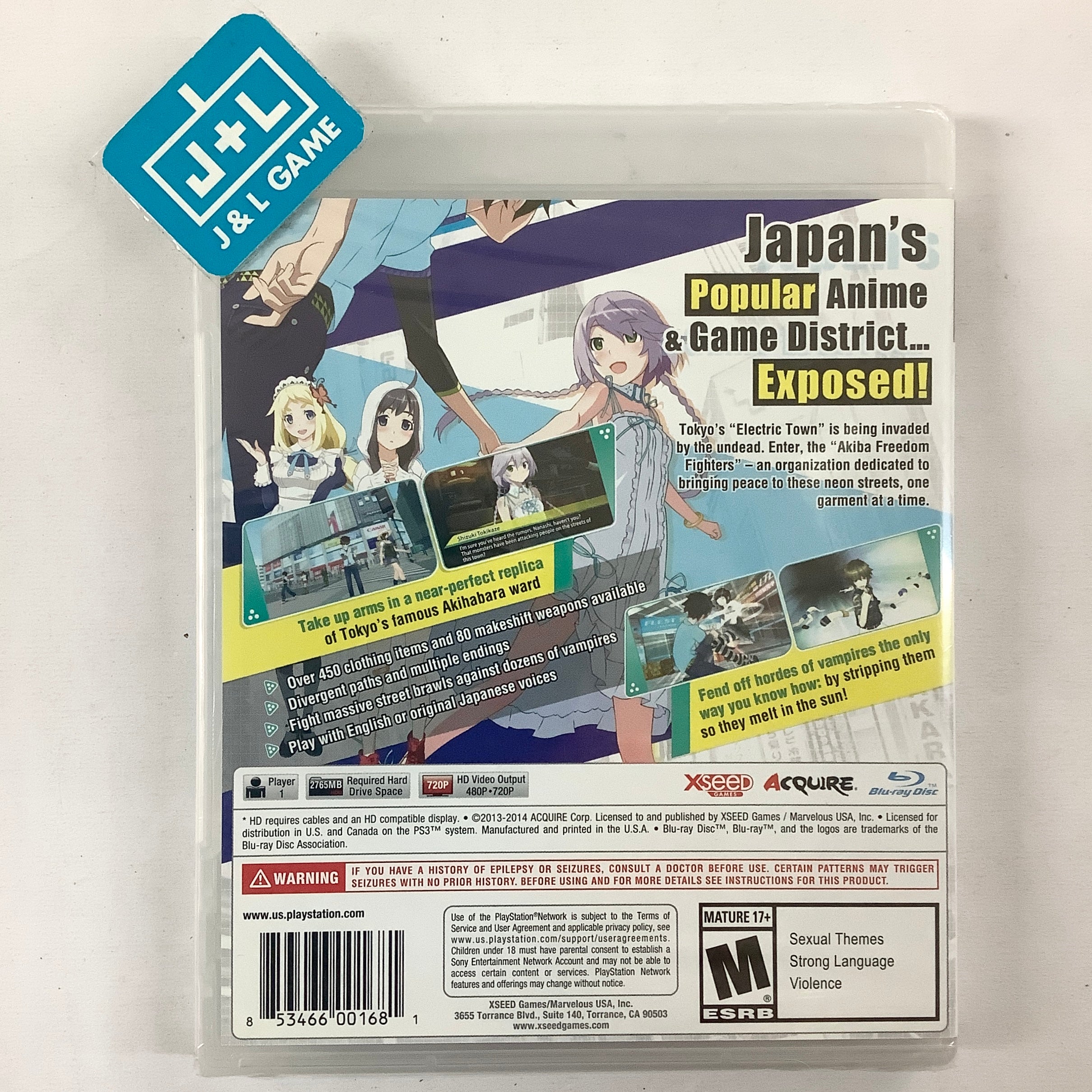 Akiba's Trip: Undead & Undressed - (PS3) PlayStation 3 Video Games XSEED Games   