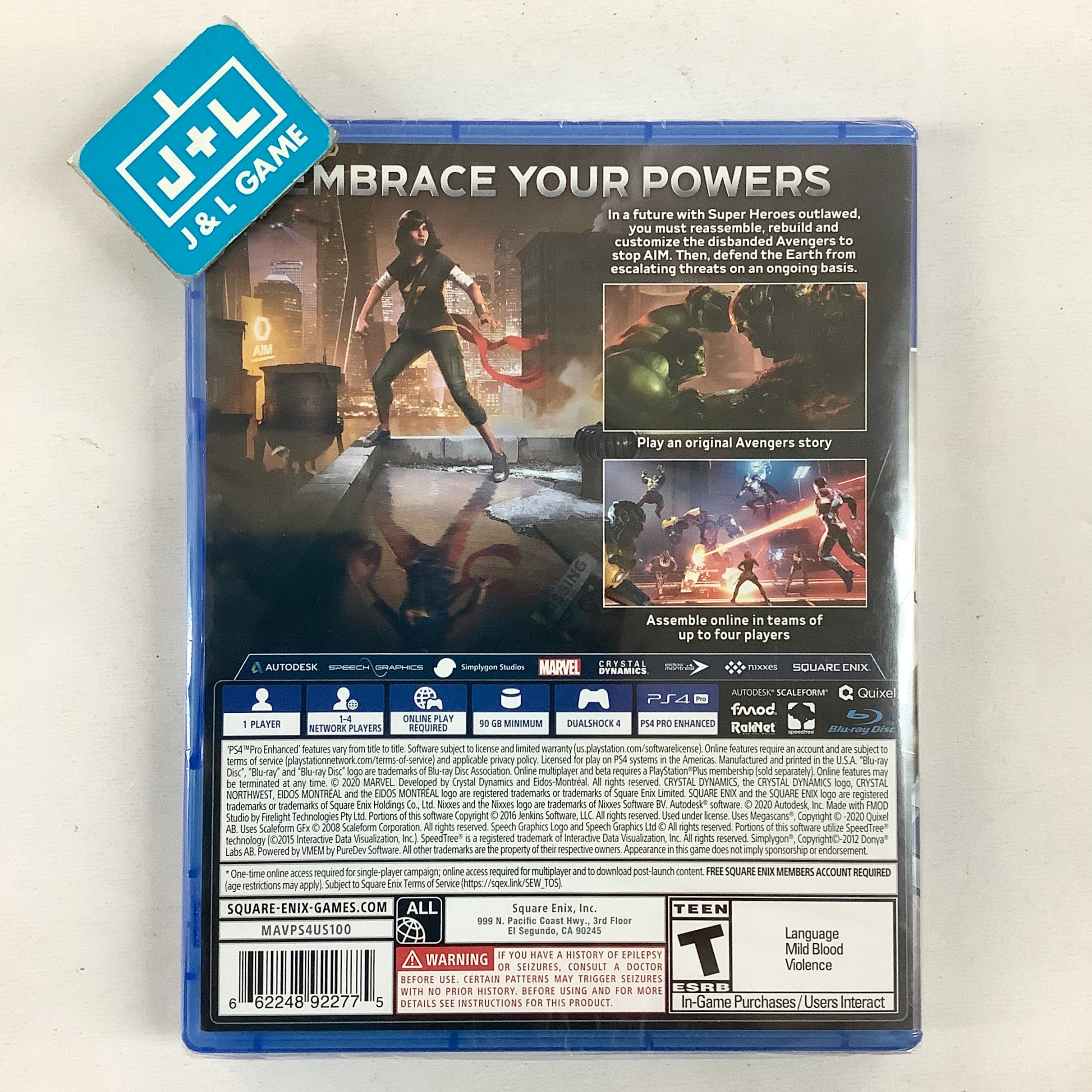 Marvel's Avengers - (PS4) PlayStation 4 Video Games Square Enix