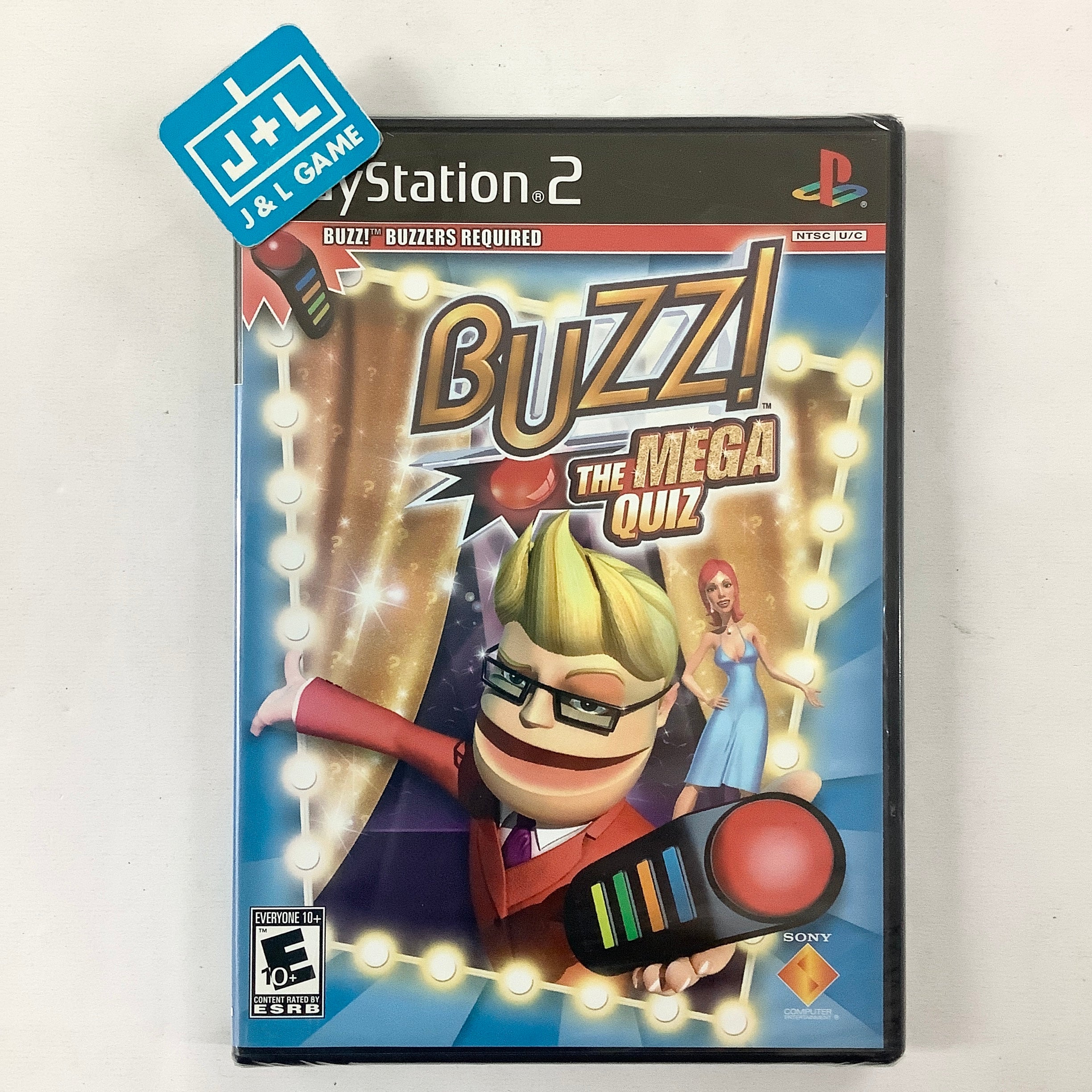 Buzz! The Mega Quiz (Game Only) - (PS2) PlayStation 2 Video Games SCEA   