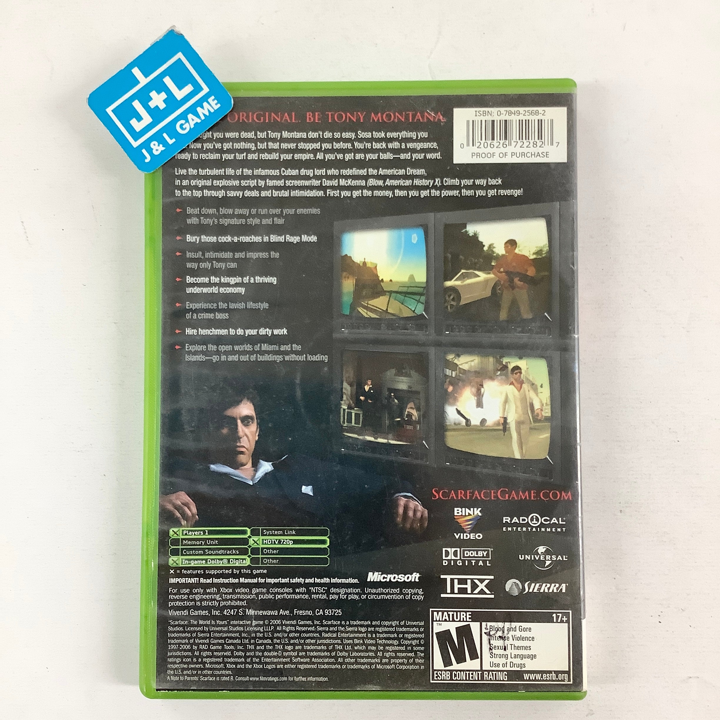 Scarface: The World Is Yours - (XB) Xbox [Pre-Owned] Video Games Vivendi Games