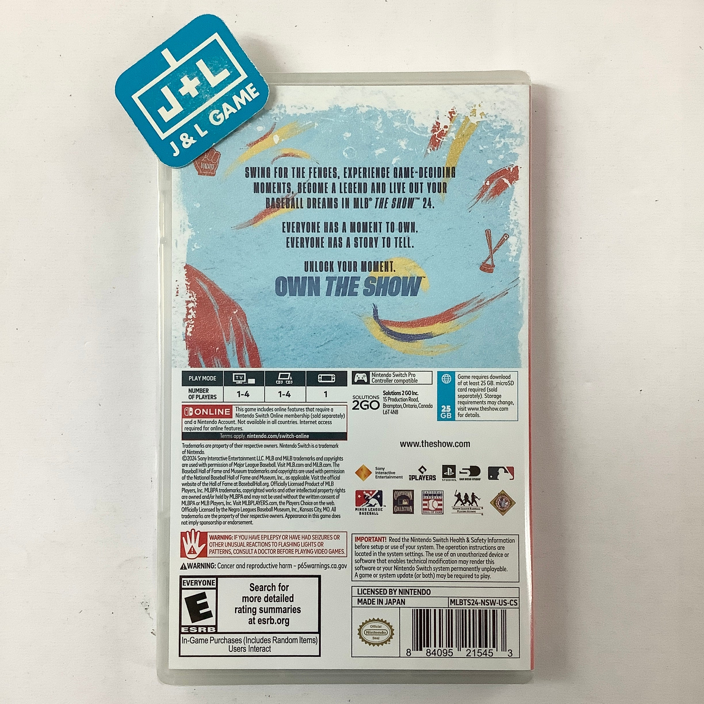 MLB The Show 24 - (NSW) Nintendo Switch | J&L Game