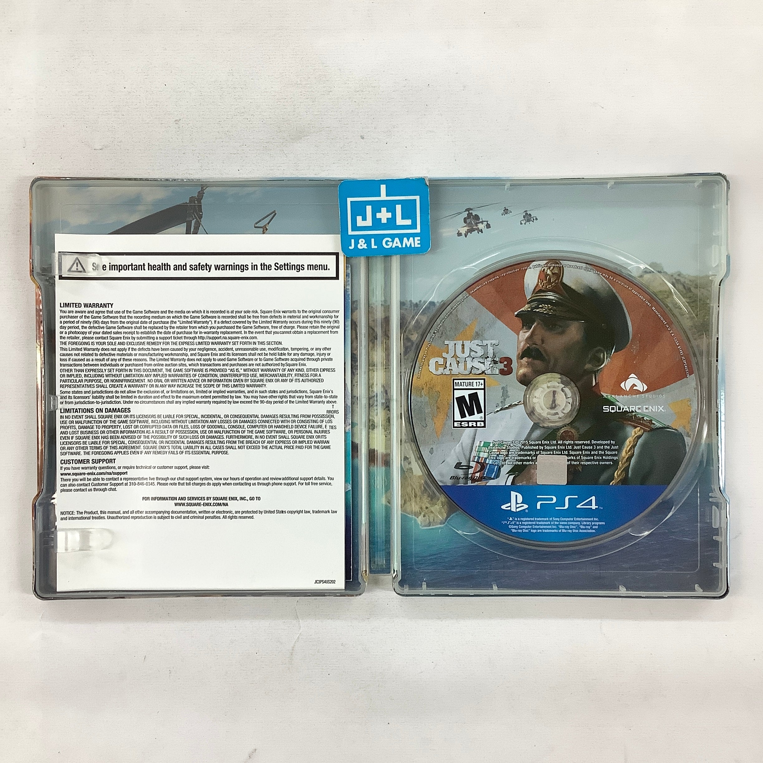Just Cause 3 (Day One Steelbook Edition) - (PS4) PlayStation 4 [Pre-Owned] Video Games Square Enix