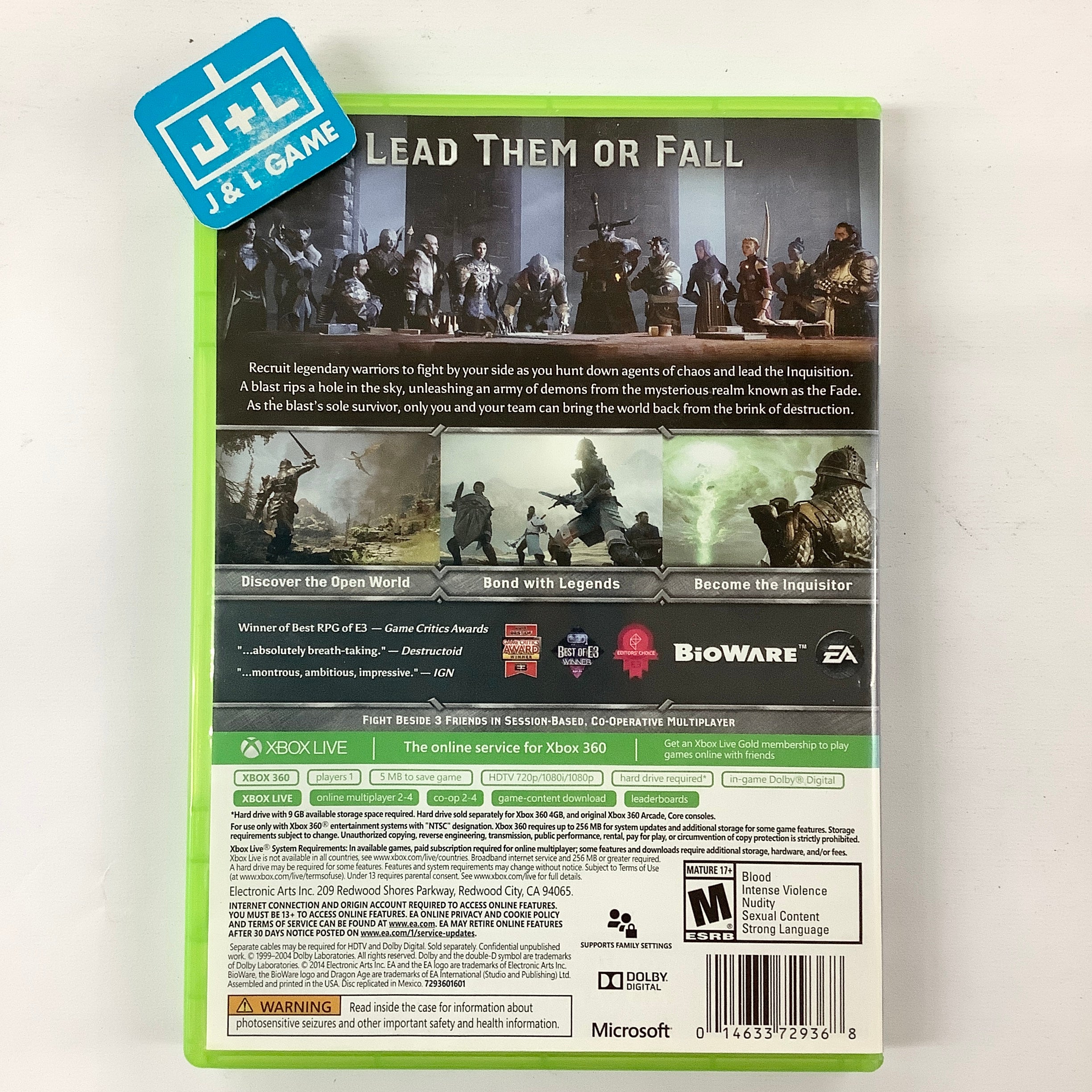 Dragon Age: Inquisition - Xbox 360 [Pre-Owned] Video Games Electronic Arts   