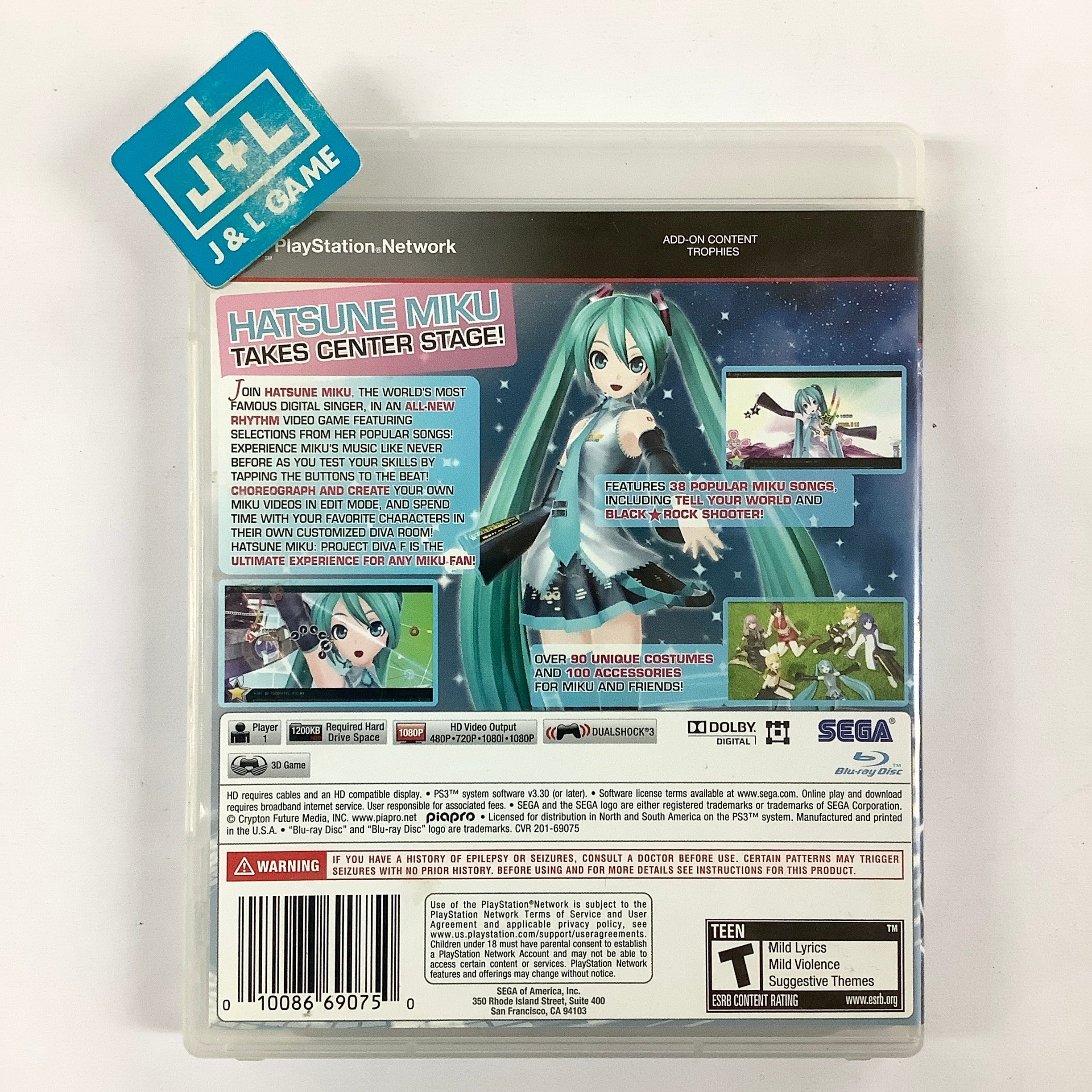 Hatsune Miku: Project Diva F 2nd - PS3 - Jeu Occasion Pas Cher Hatsune Miku: Project Diva F 2nd - PS3 - Jeu Occasion Pas Cher