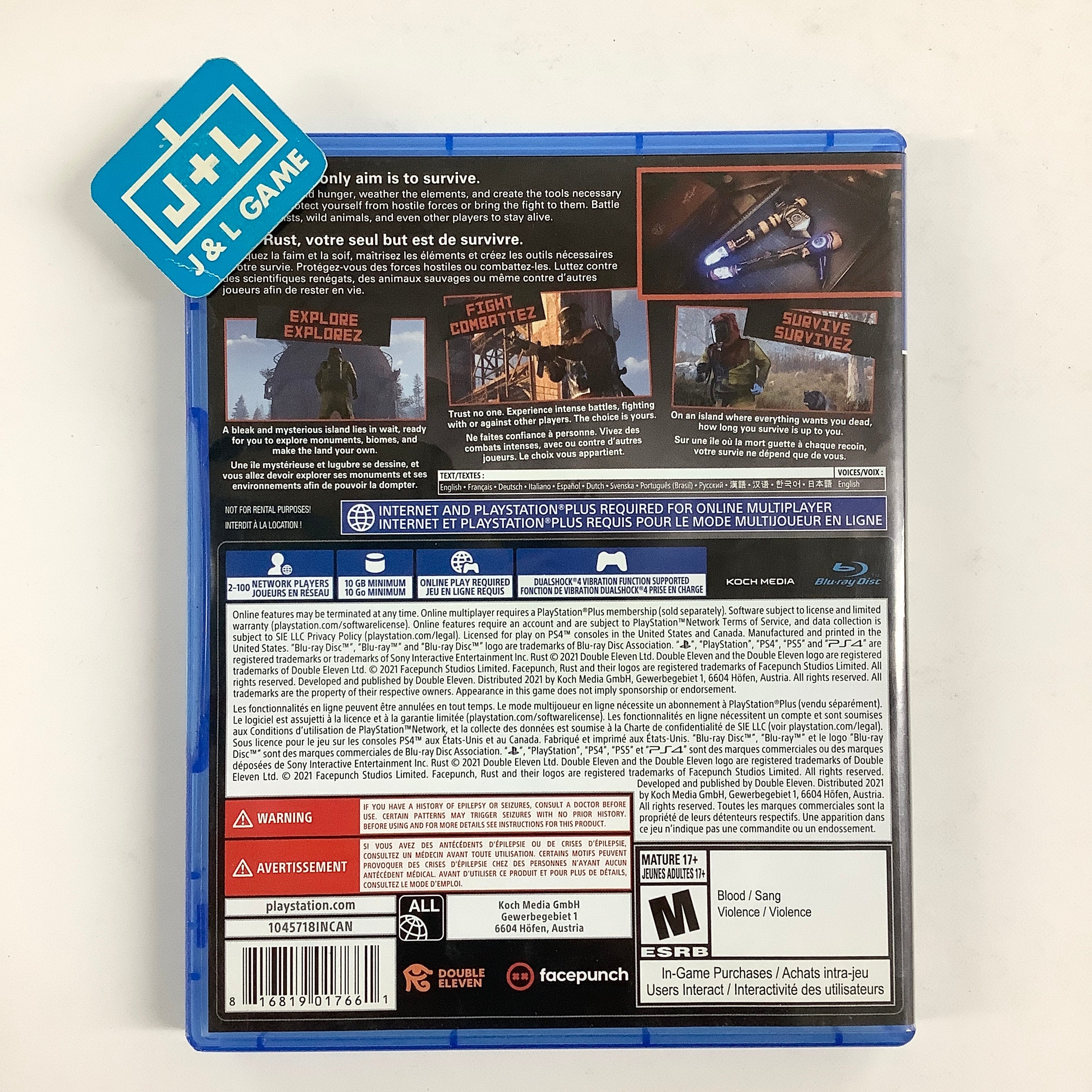 Rust - (PS4) PlayStation 4 [Pre-Owned] Video Games Double Eleven