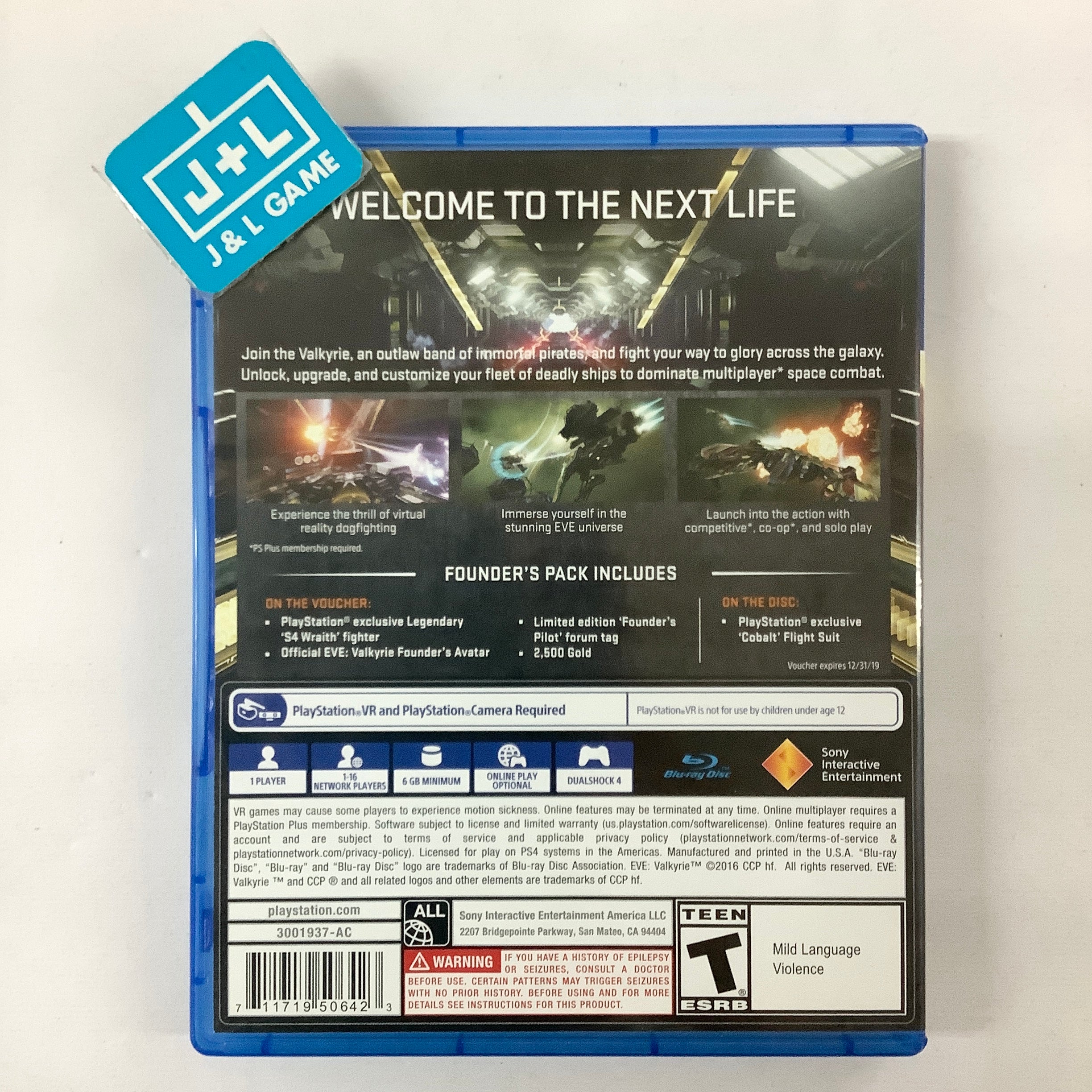 EVE: Valkyrie (PlayStation VR) - (PS4) PlayStation 4 [Pre-Owned] Video Games Sony Interactive Entertainment   