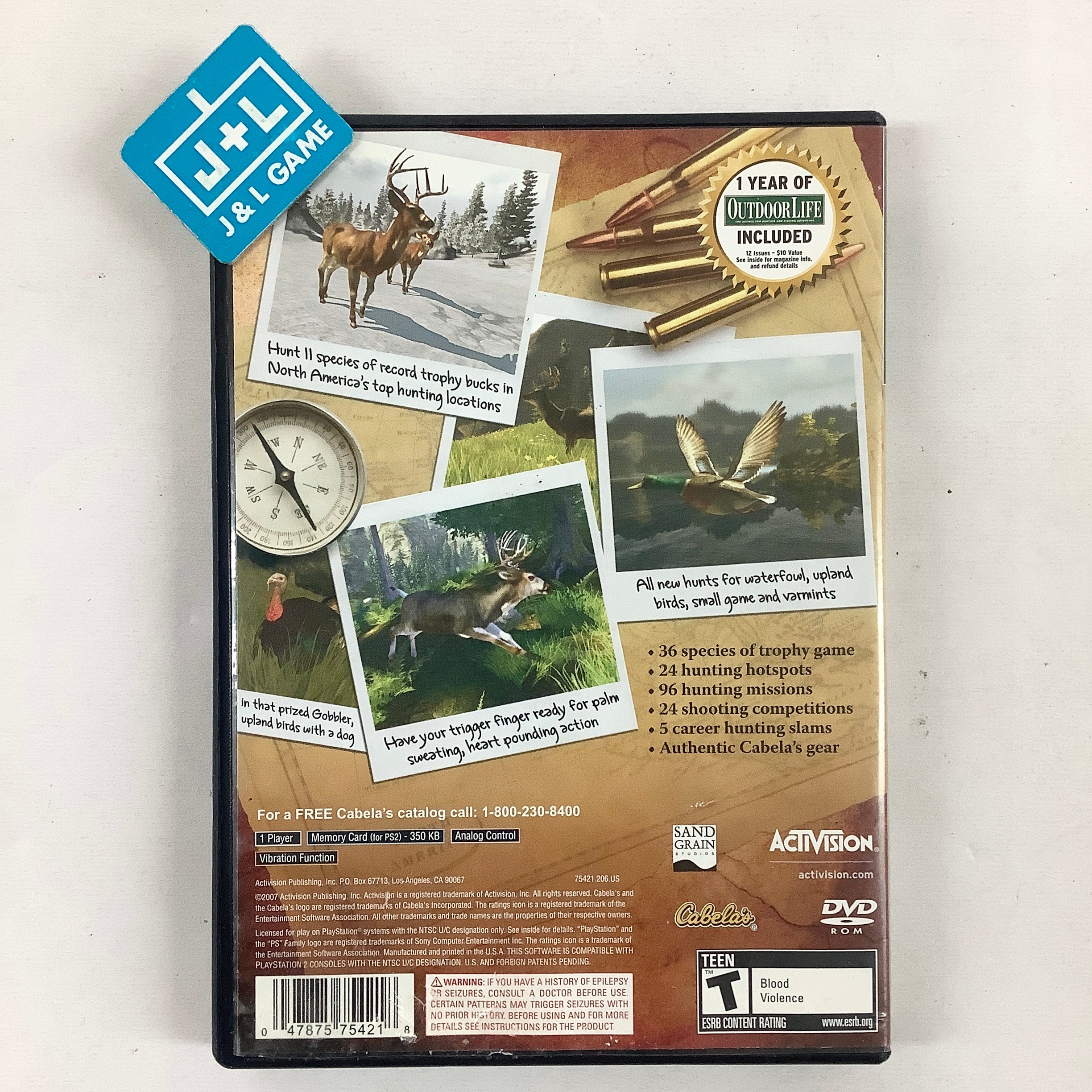 Cabela's Trophy Bucks - (PS2) PlayStation 2 [Pre-Owned] Video Games ACTIVISION