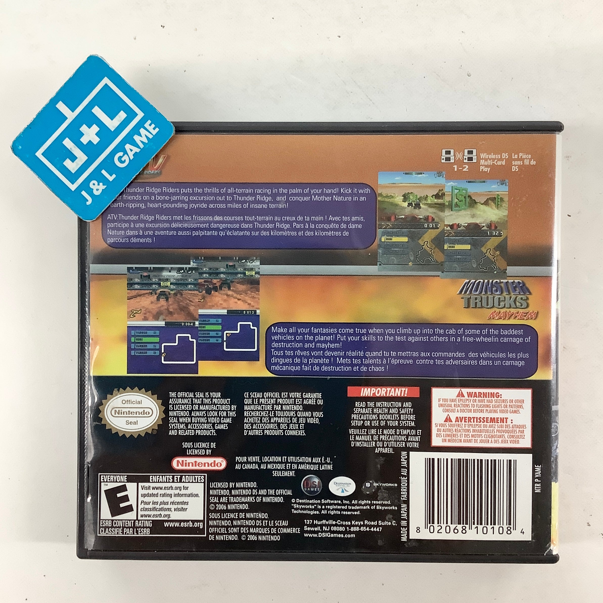 ATV Thunder Ridge Riders / Monster Trucks Mayhem - (NDS) Nintendo DS [Pre-Owned] Video Games Destination Software