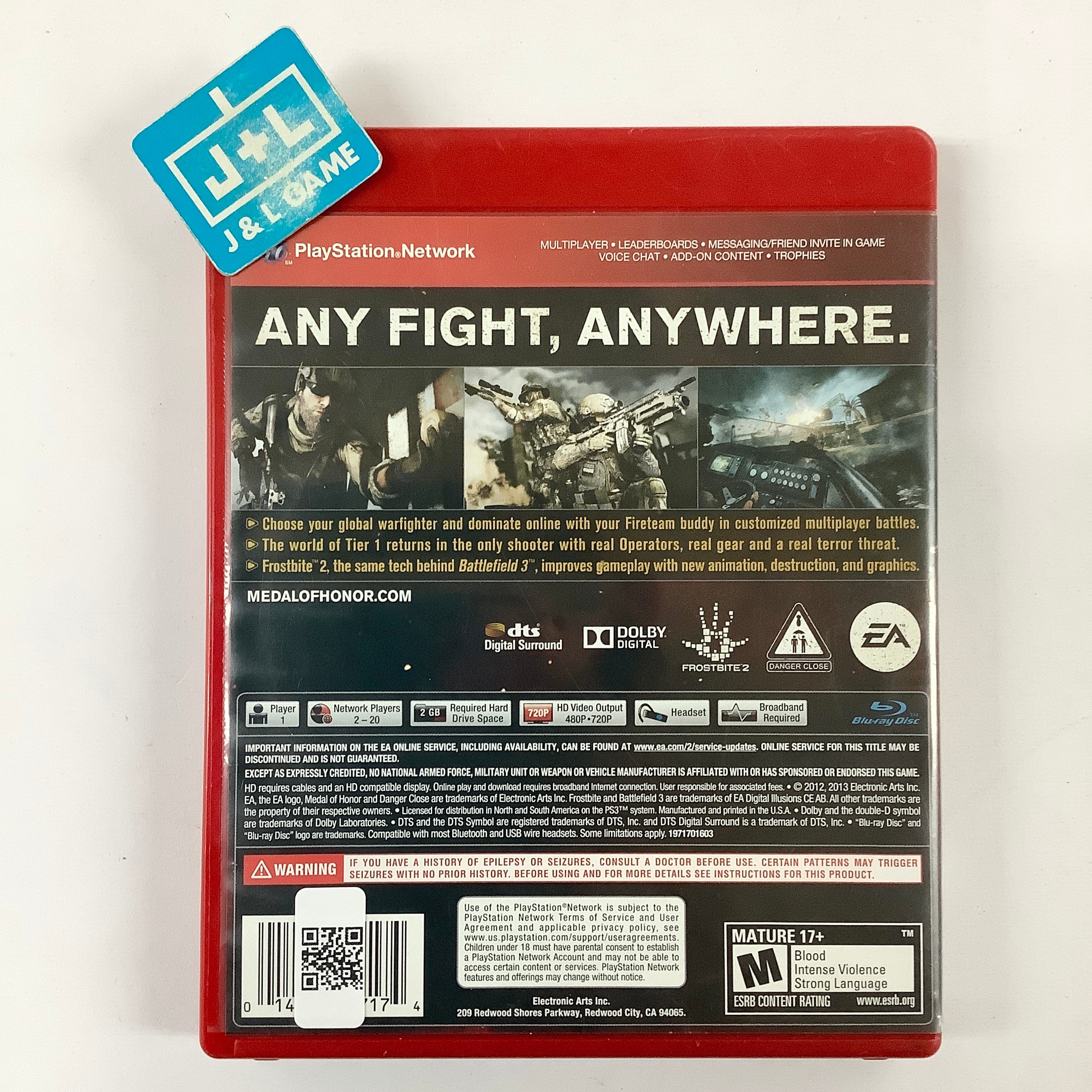 Medal of Honor: Warfighter (Greatest Hits) - (PS3) PlayStation 3