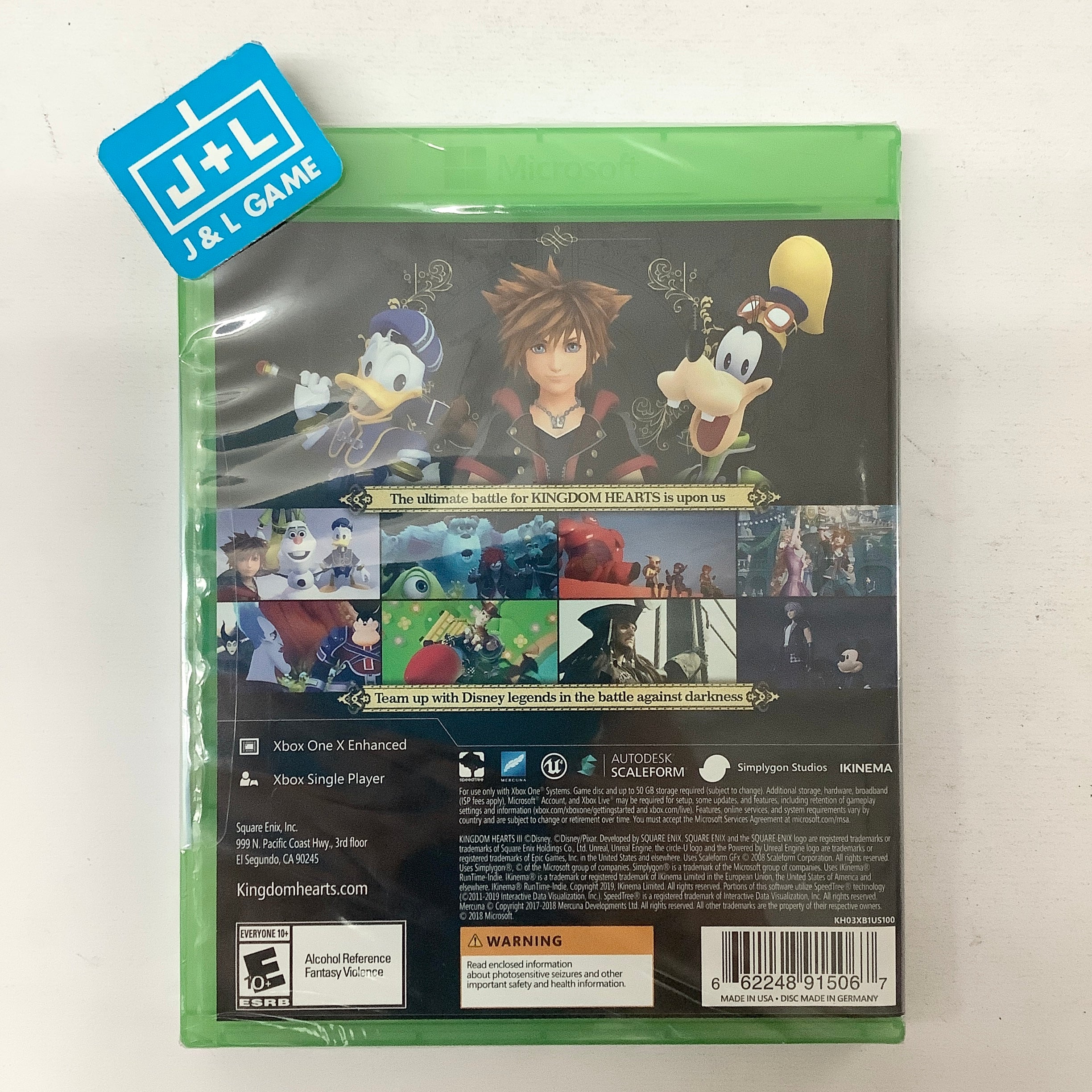 Kingdom Hearts III - (XB1) Xbox One Video Games Square Enix   