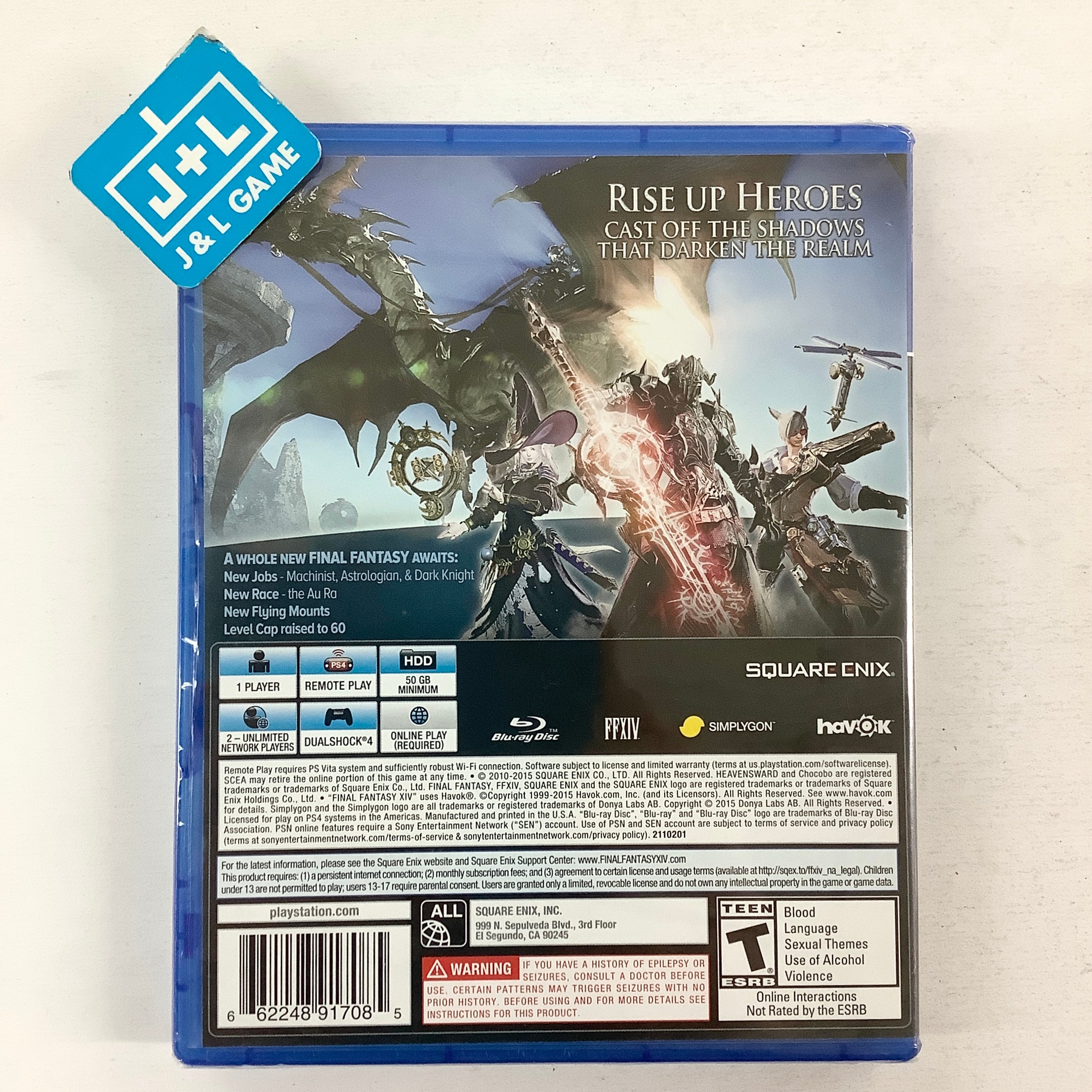 Final Fantasy XIV Online: Heavensward - (PS4) PlayStation 4 Video Games Square Enix