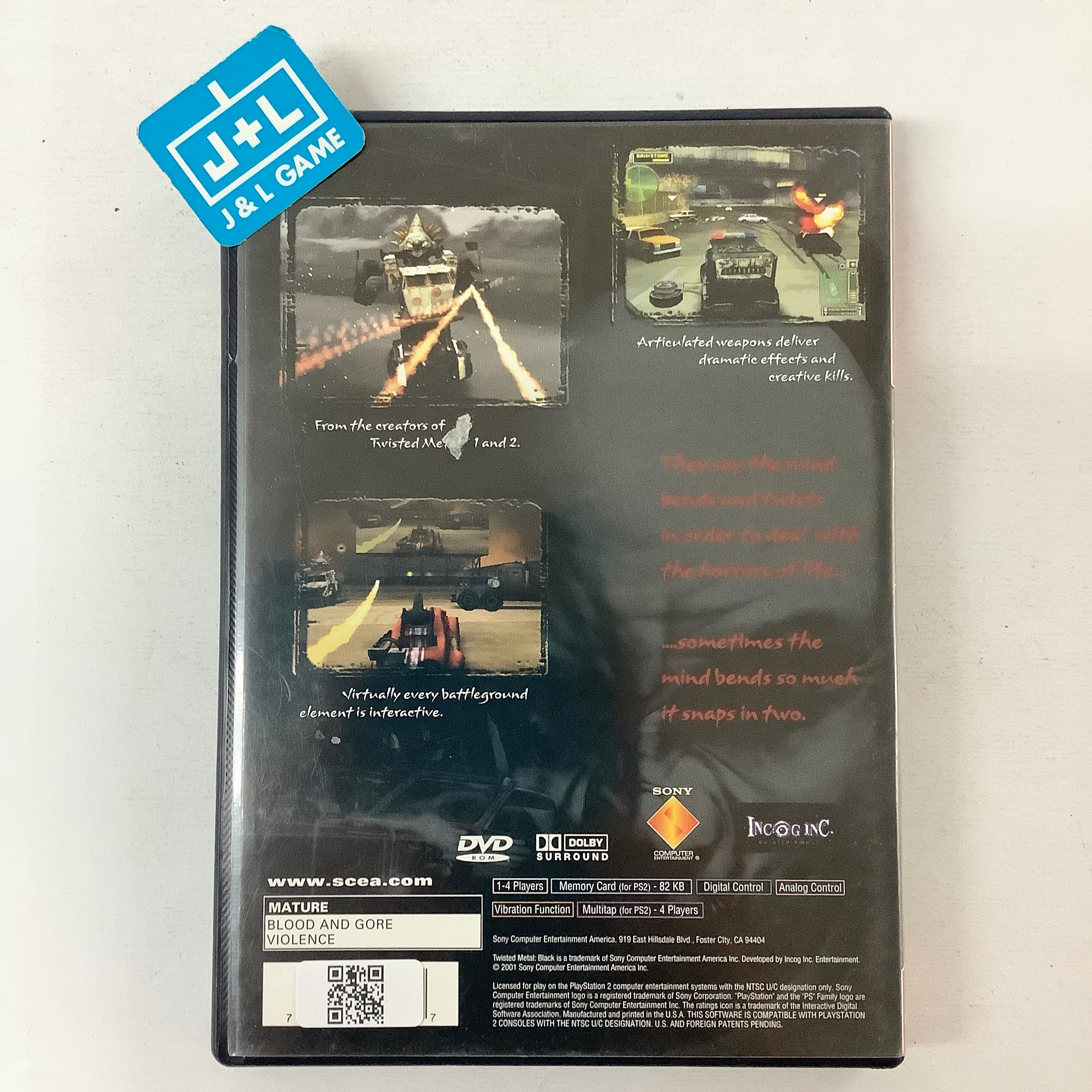 Twisted Metal: Black (Greatest Hits) - (PS2) PlayStation 2 [Pre-Owned] Video Games SCEA   