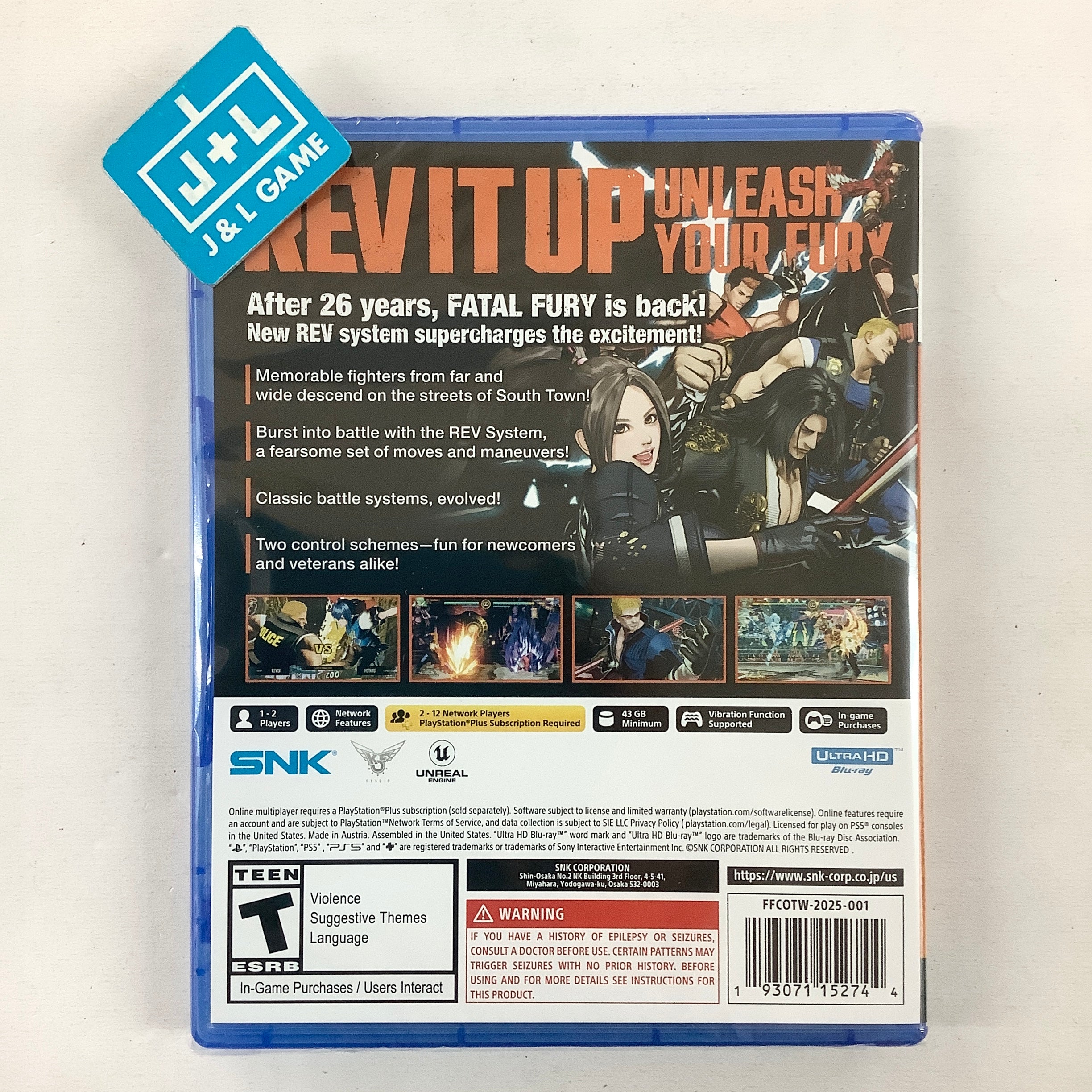 Fatal Fury: City of the Wolves (Special Edition) - (PS5) PlayStation 5 Video Games SNK