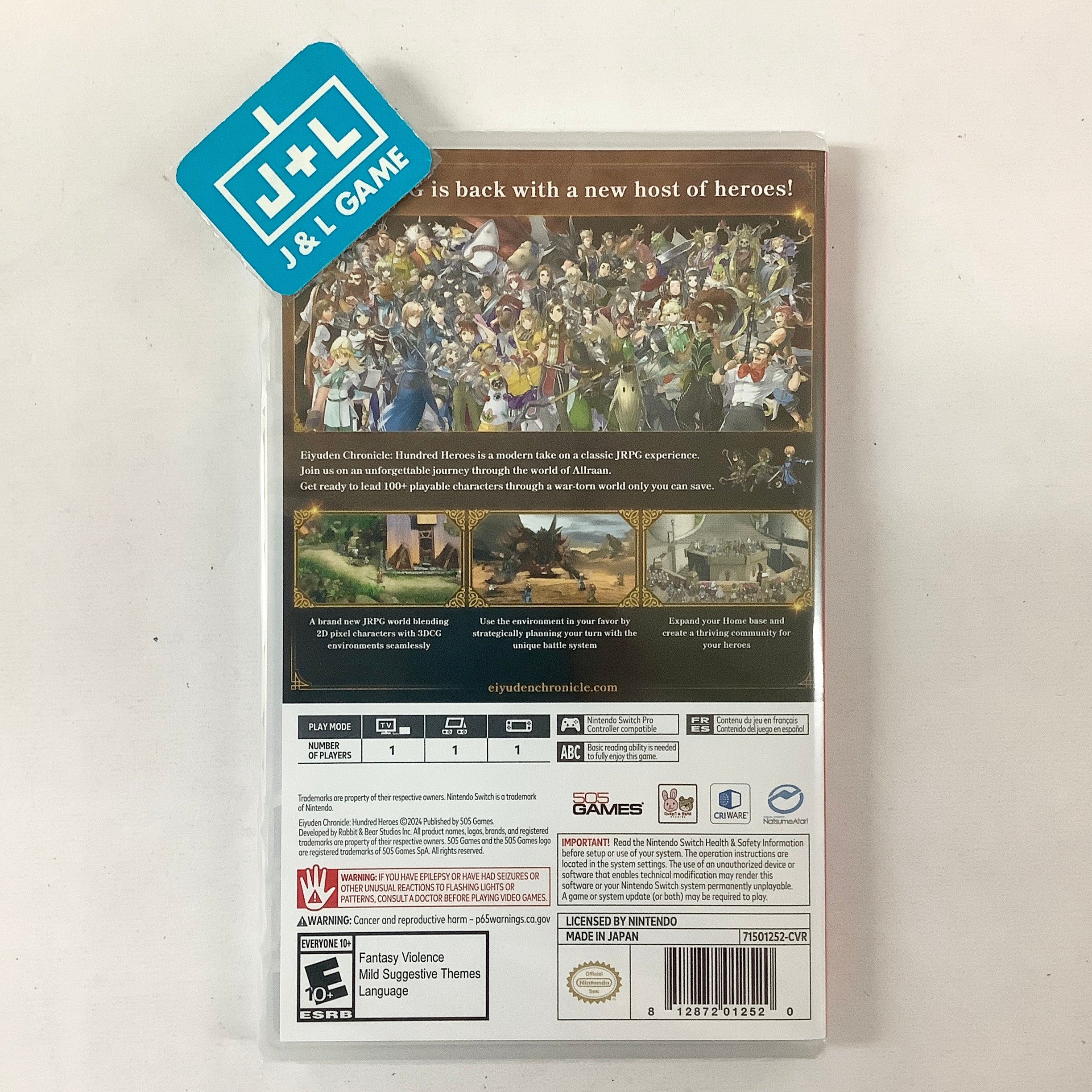 Eiyuden Chronicle: Hundred Heroes - (NSW) Nintendo Switch Video Games 505 Games   