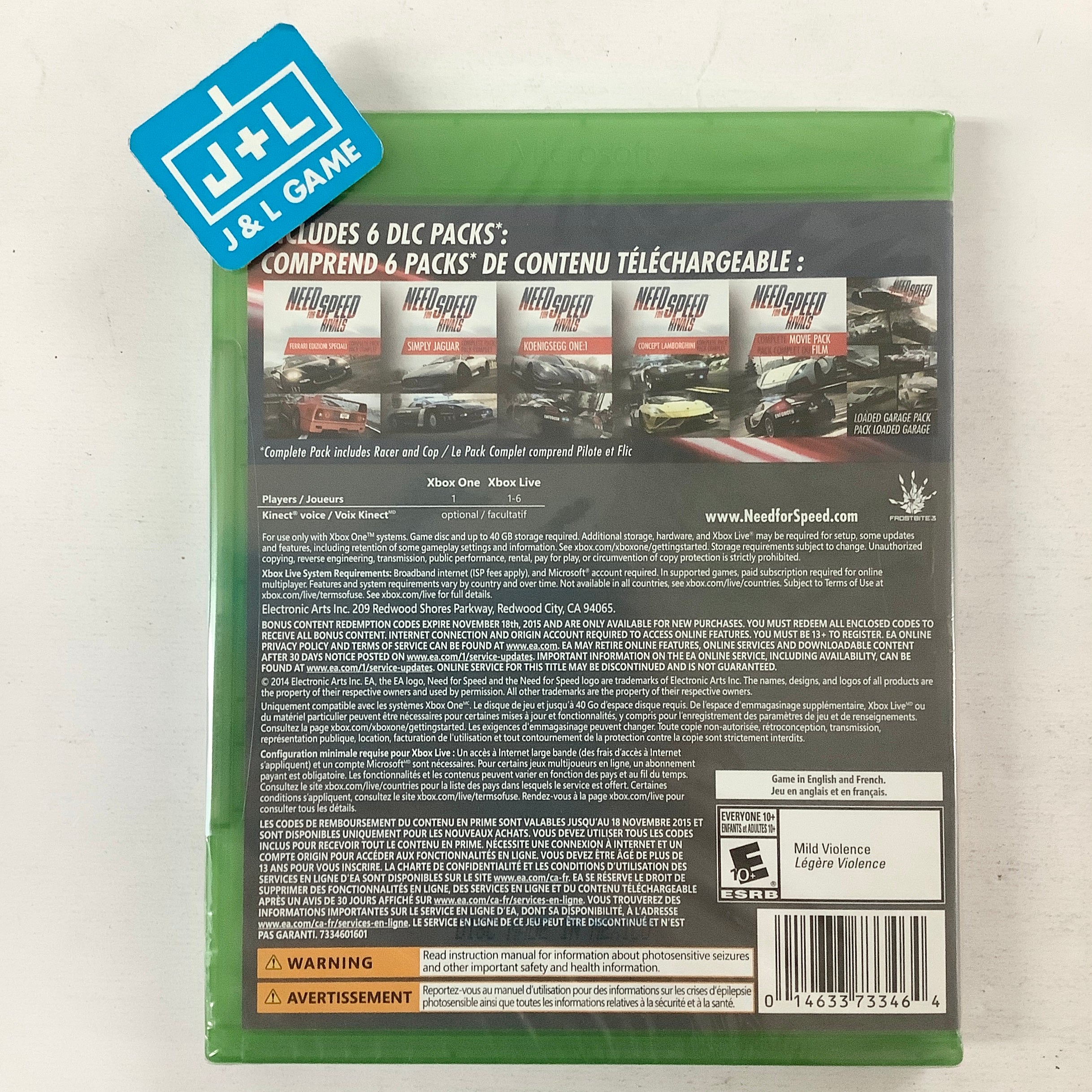 Need for Speed: (Rivals Complete Edition) - (XB1) Xbox One | J&L Game
