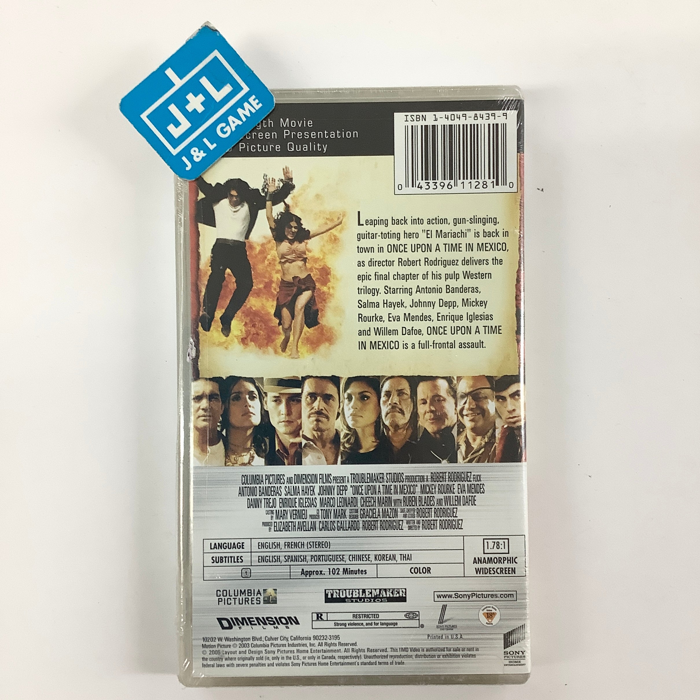 Once Upon a Time in Mexico - PSP UMD Video Home Sony Pictures
