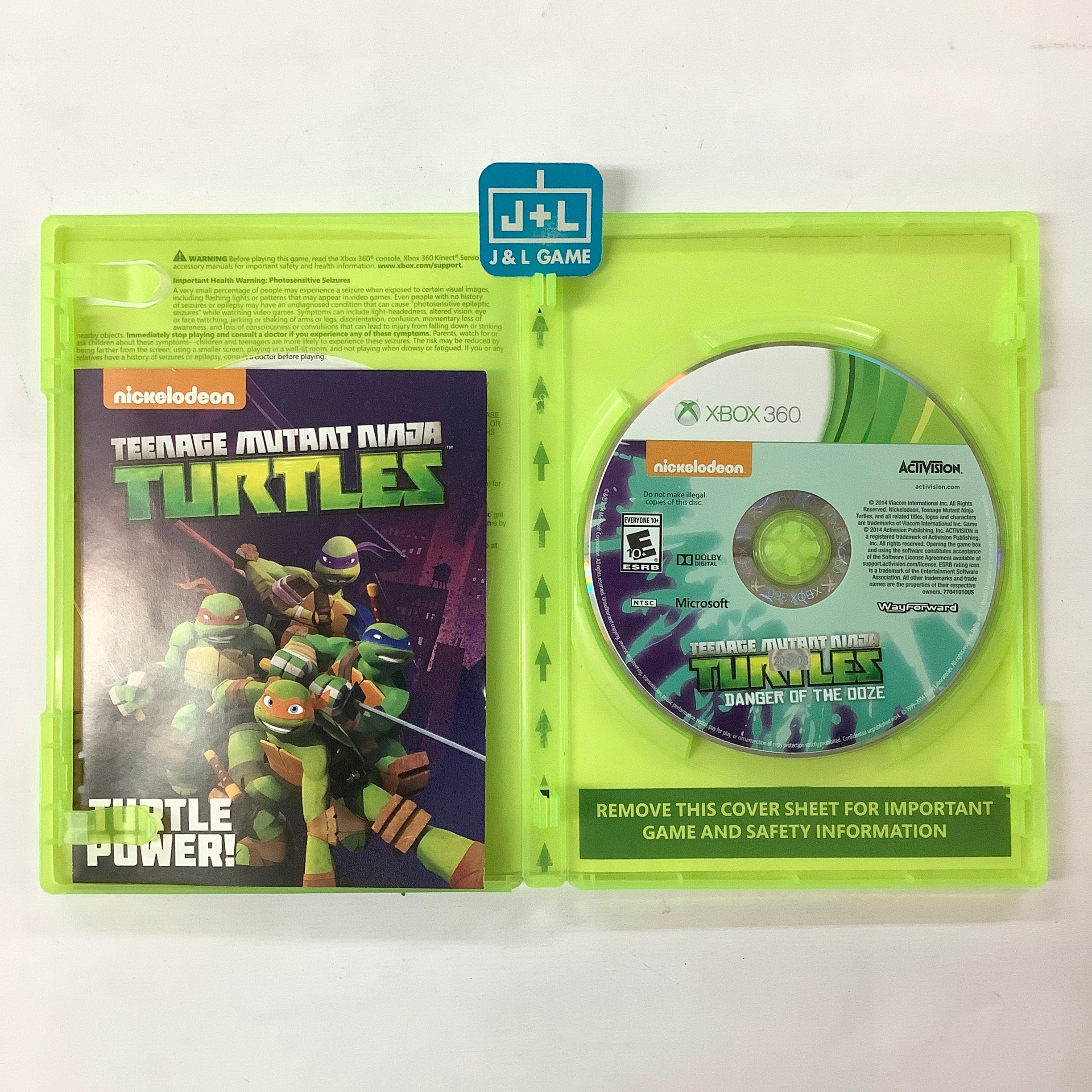 Teenage Mutant Ninja Turtles: Danger of the Ooze - Xbox 360 [Pre-Owned] Video Games Activision   