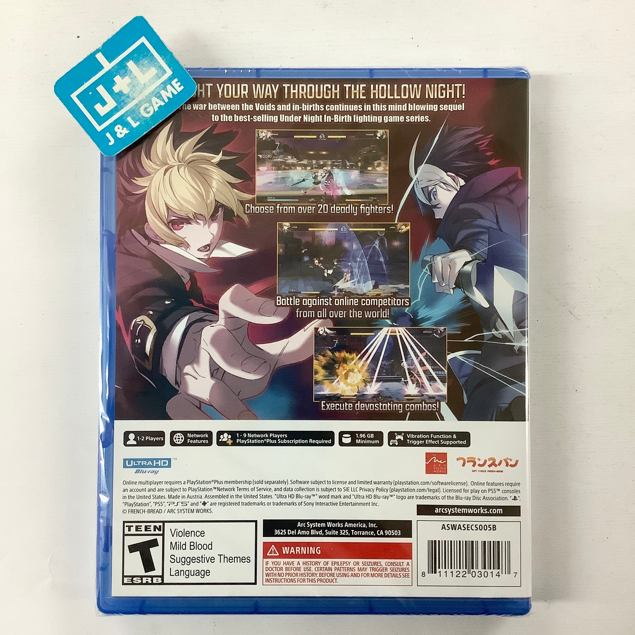 UNDER NIGHT IN-BIRTH II [Sys:Celes] - (PS5) PlayStation 5 Video Games Arc System Works   