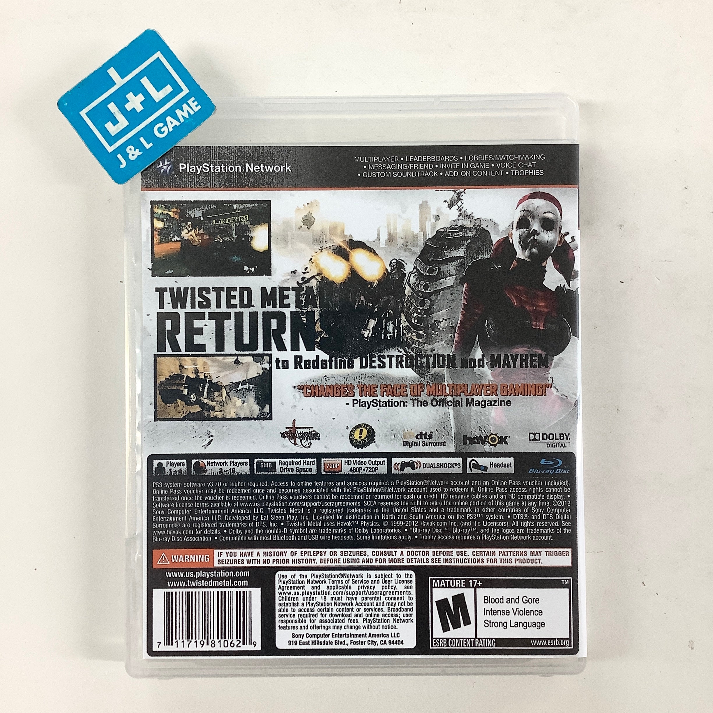 Twisted Metal (Limited Edition) - (PS3) PlayStation 3 [Pre-Owned] Video Games PlayStation