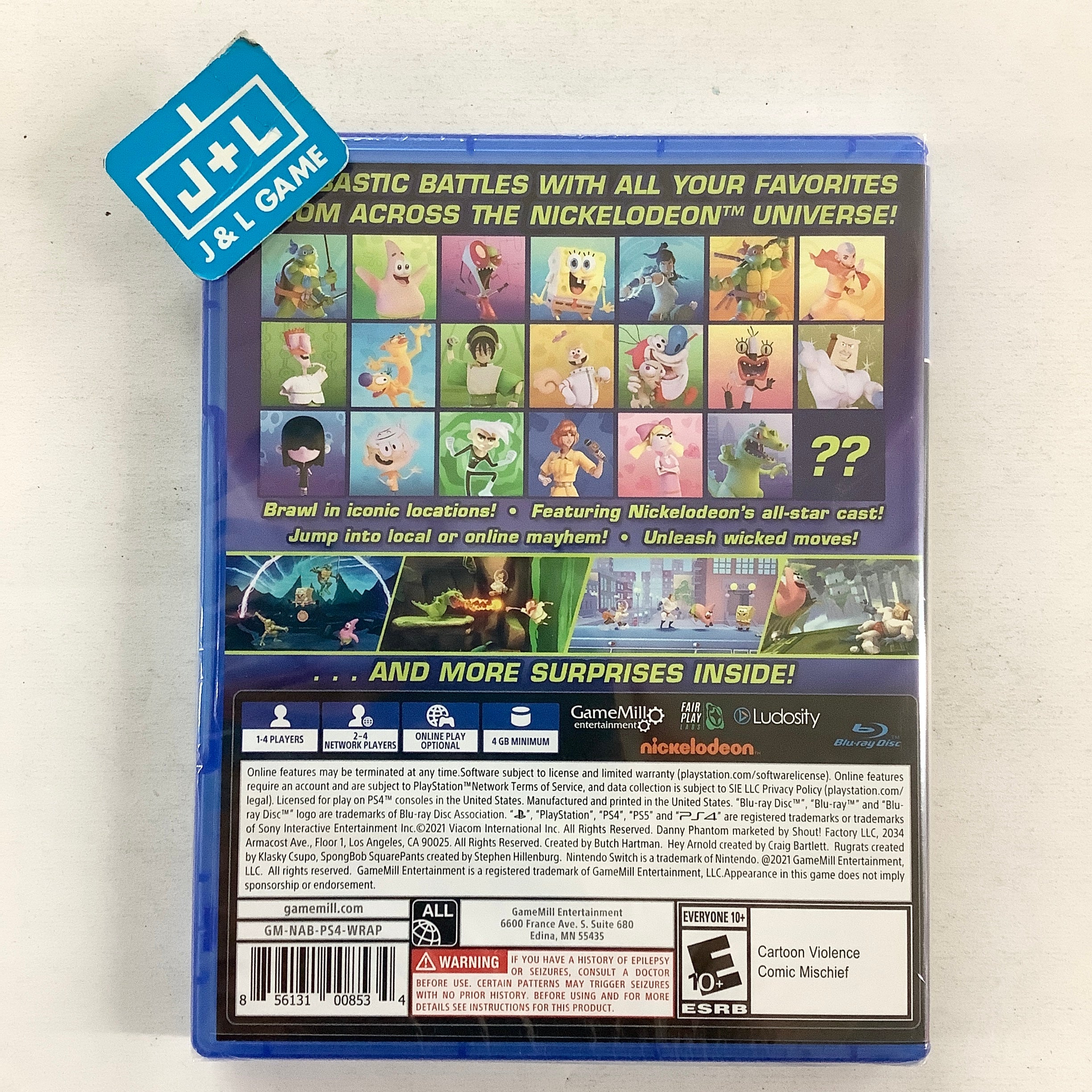 Nickelodeon All Star Brawl - (PS4) PlayStation 4 Video Games GameMill Entertainment