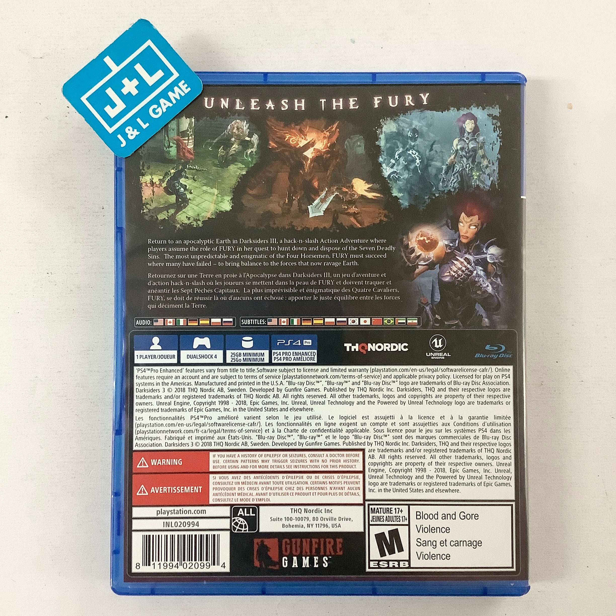 Darksiders III - (PS4) PlayStation 4 [Pre-Owned] Video Games THQ Nordic   