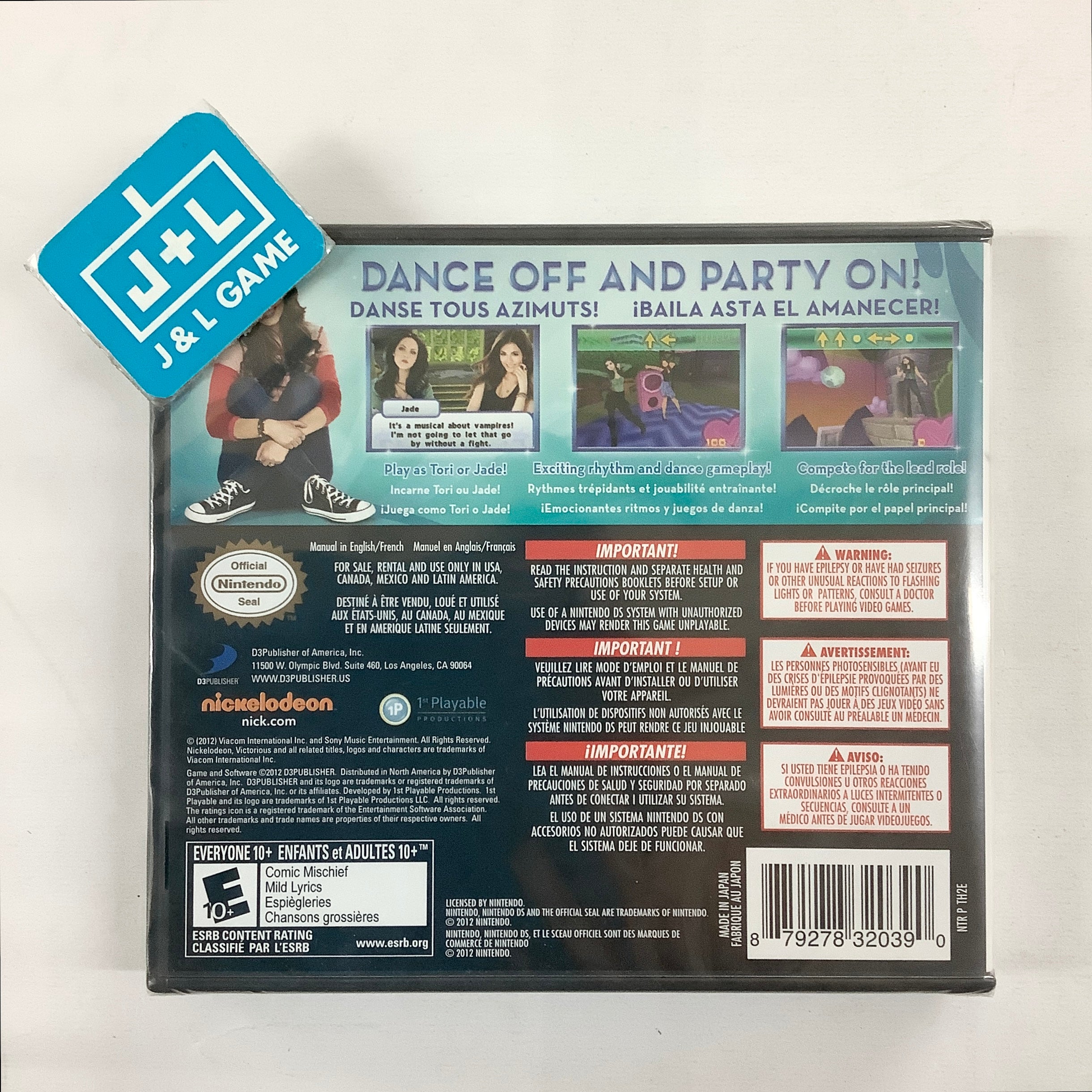 Victorious: Taking the Lead - (NDS) Nintendo DS Video Games D3Publisher   