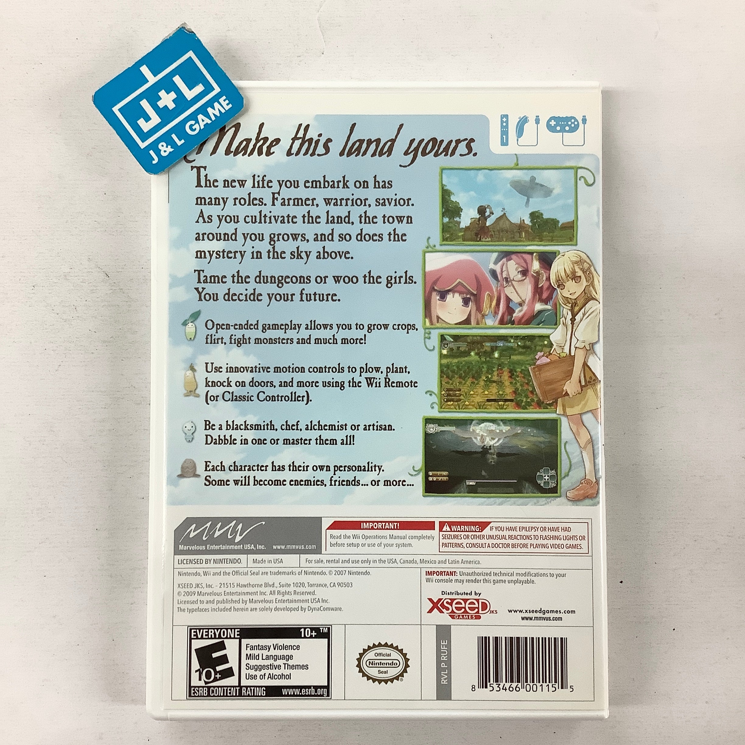 Rune Factory Frontier - Nintendo Wii [Pre-Owned] Video Games Natsume