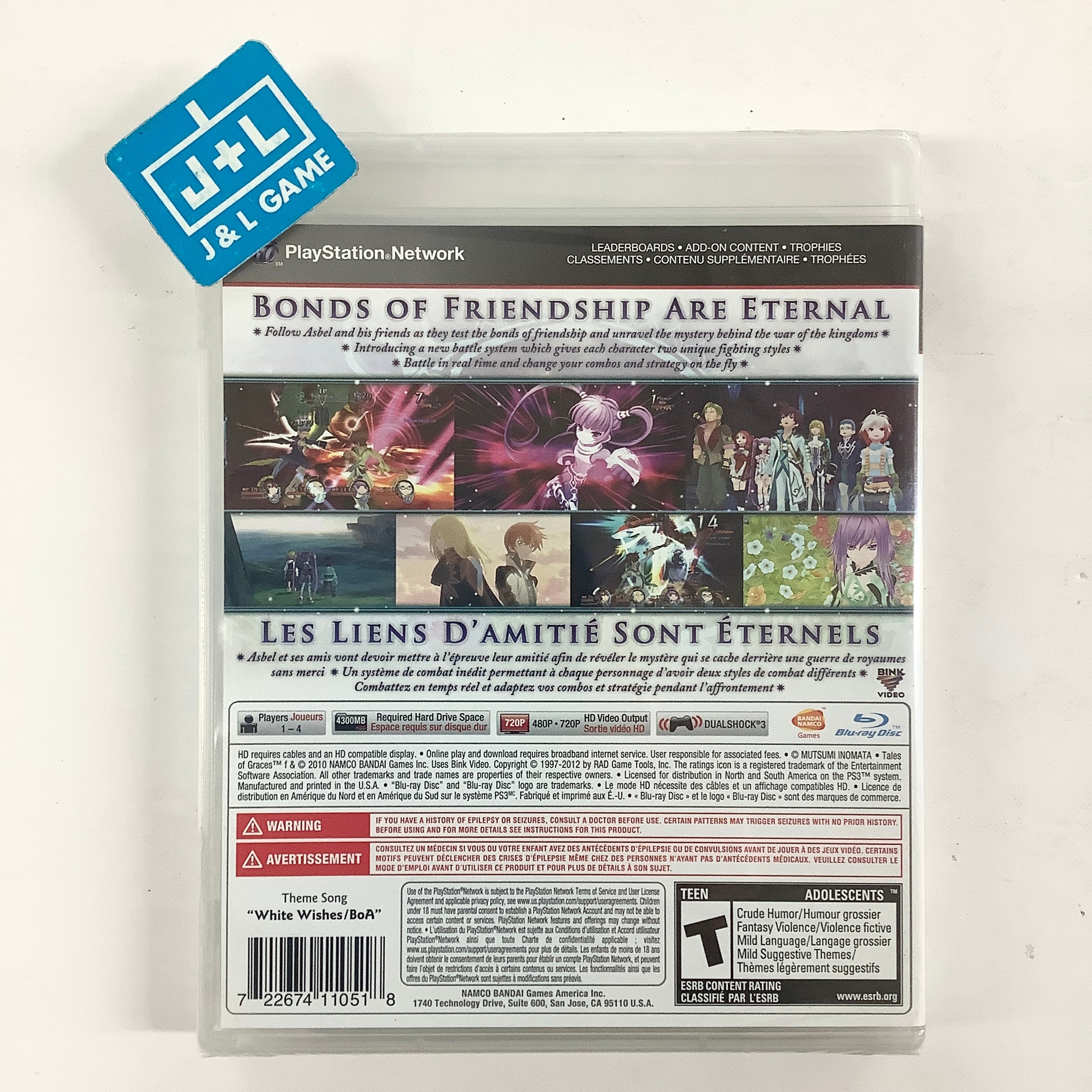 Tales of Graces f - (PS3) PlayStation 3 Video Games Namco Bandai Games