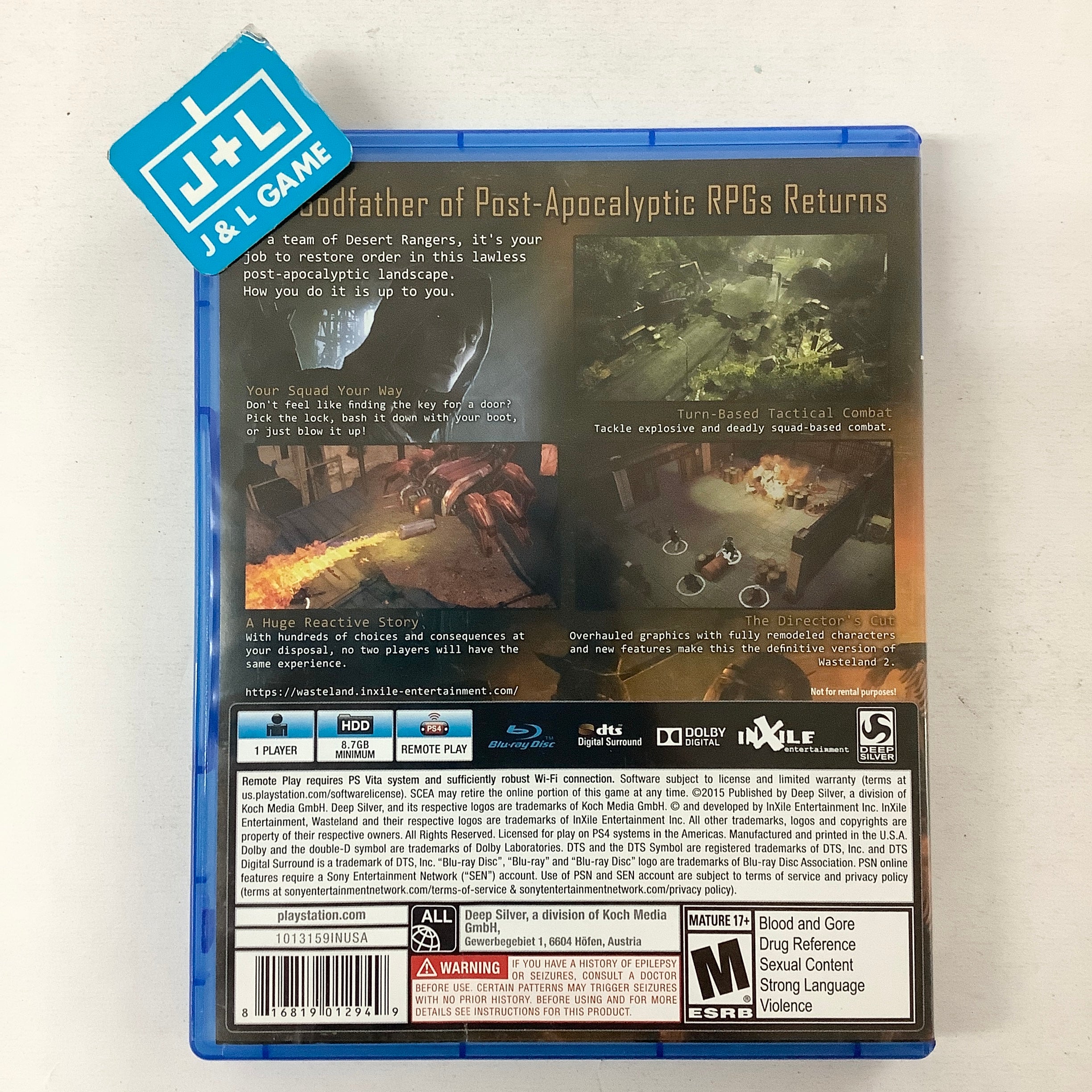 Wasteland 2: Director's Cut - (PS4) PlayStation 4 [Pre-Owned] Video Games Deep Silver