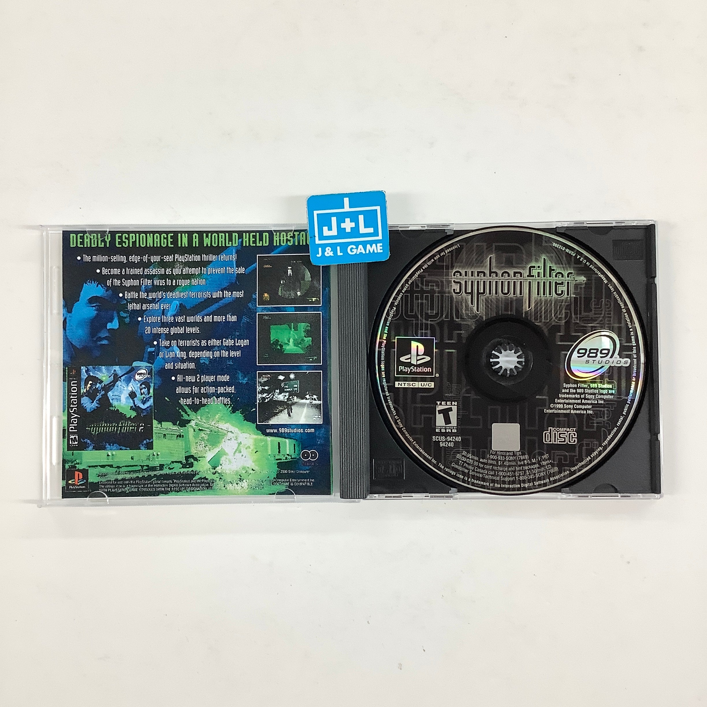 Syphon Filter (Greatest Hits) - (PS1) PlayStation 1 [Pre-Owned] Video Games 989 Studios