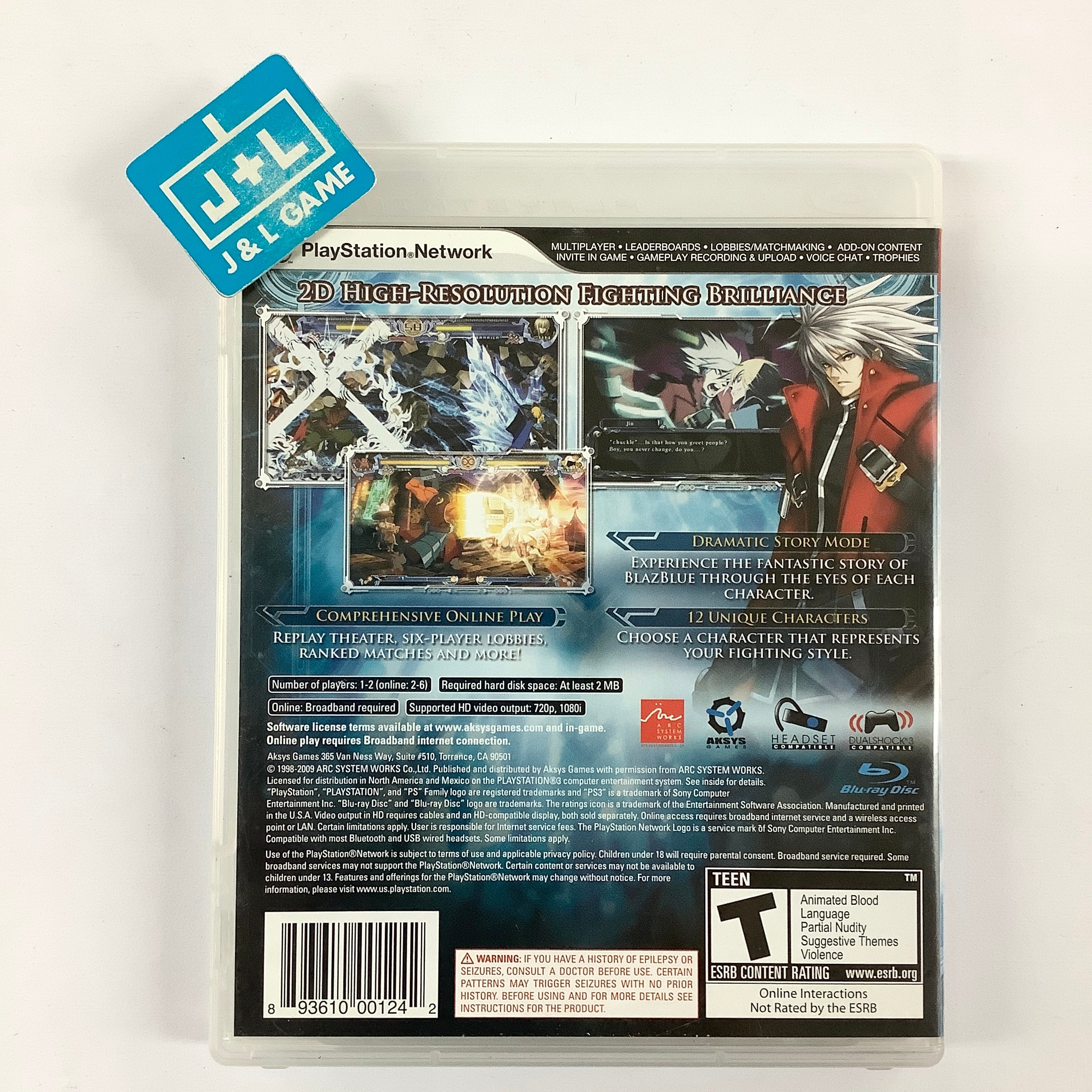 BlazBlue: Calamity Trigger - (PS3) PlayStation 3 [Pre-Owned] Video Games Aksys Games   