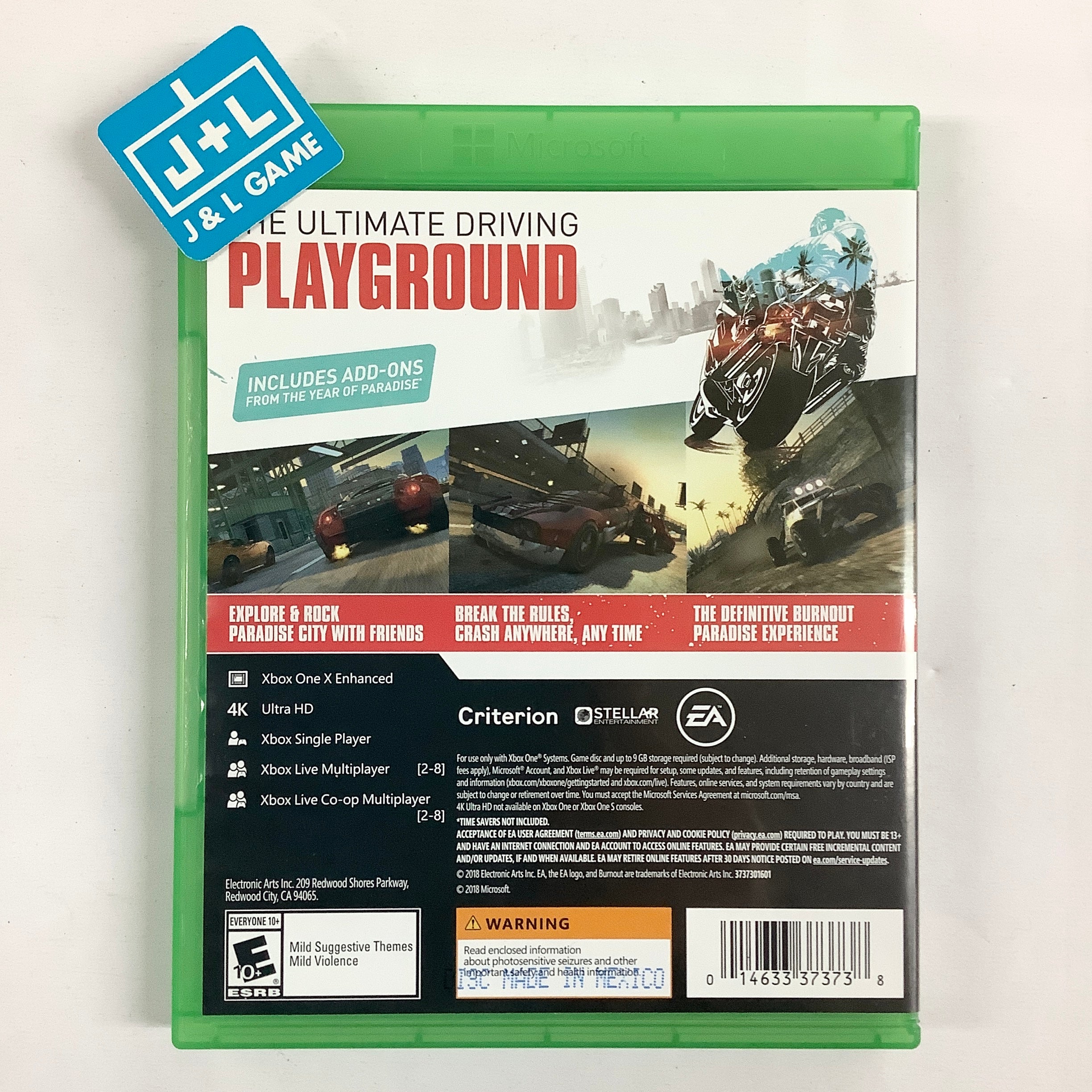 Burnout Paradise Remastered - (XB1) Xbox One [Pre-Owned] | J&L Game