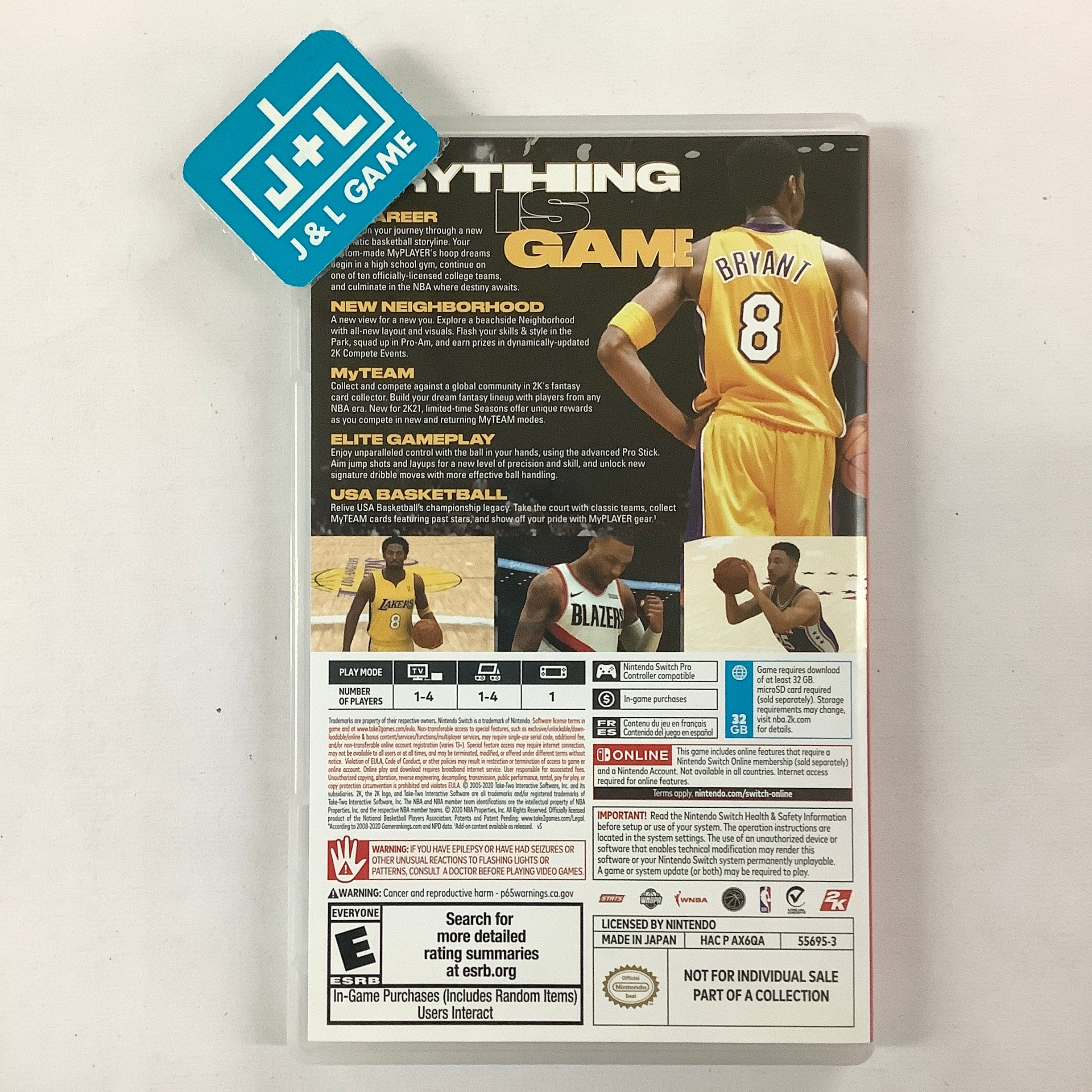 NBA 2K21 (Mamba Forever Edition) - Nintendo Switch [Pre-Owned] Video Games 2K   