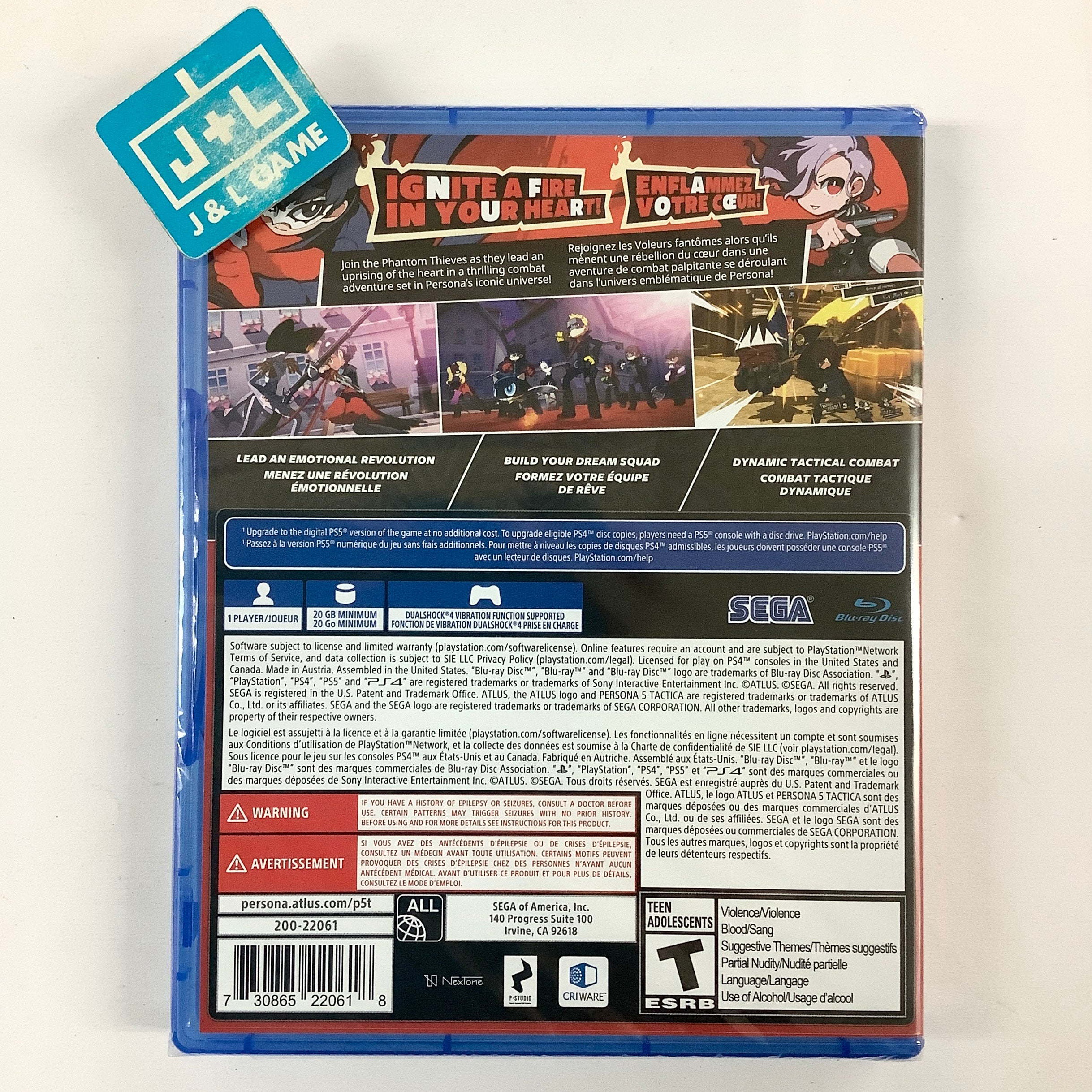 Persona 5 Tactica - (PS4) PlayStation 4 Video Games SEGA   