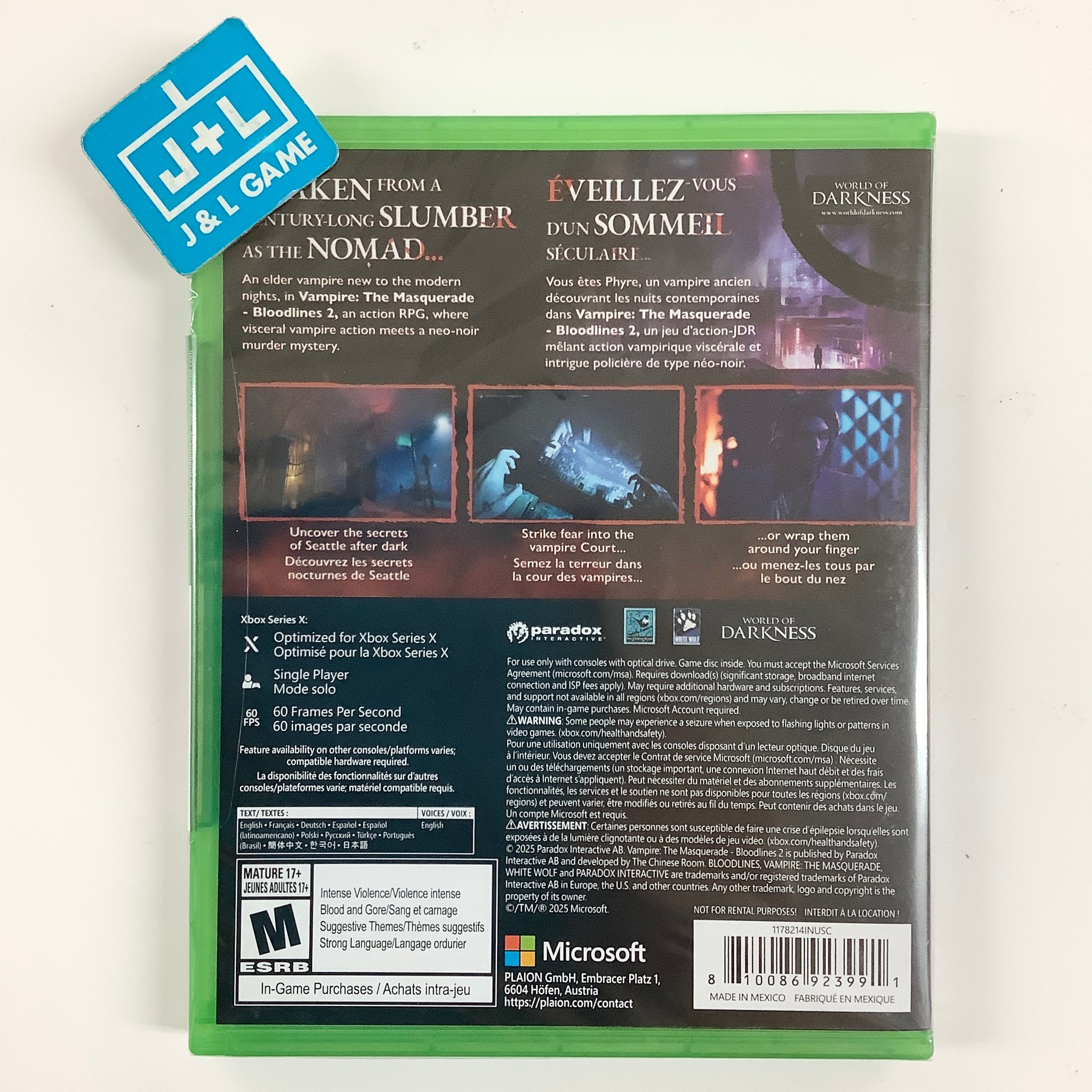 Vampire: The Masquerade - Bloodlines 2 - (XSX) Xbox Series X Video Games Deep Silver