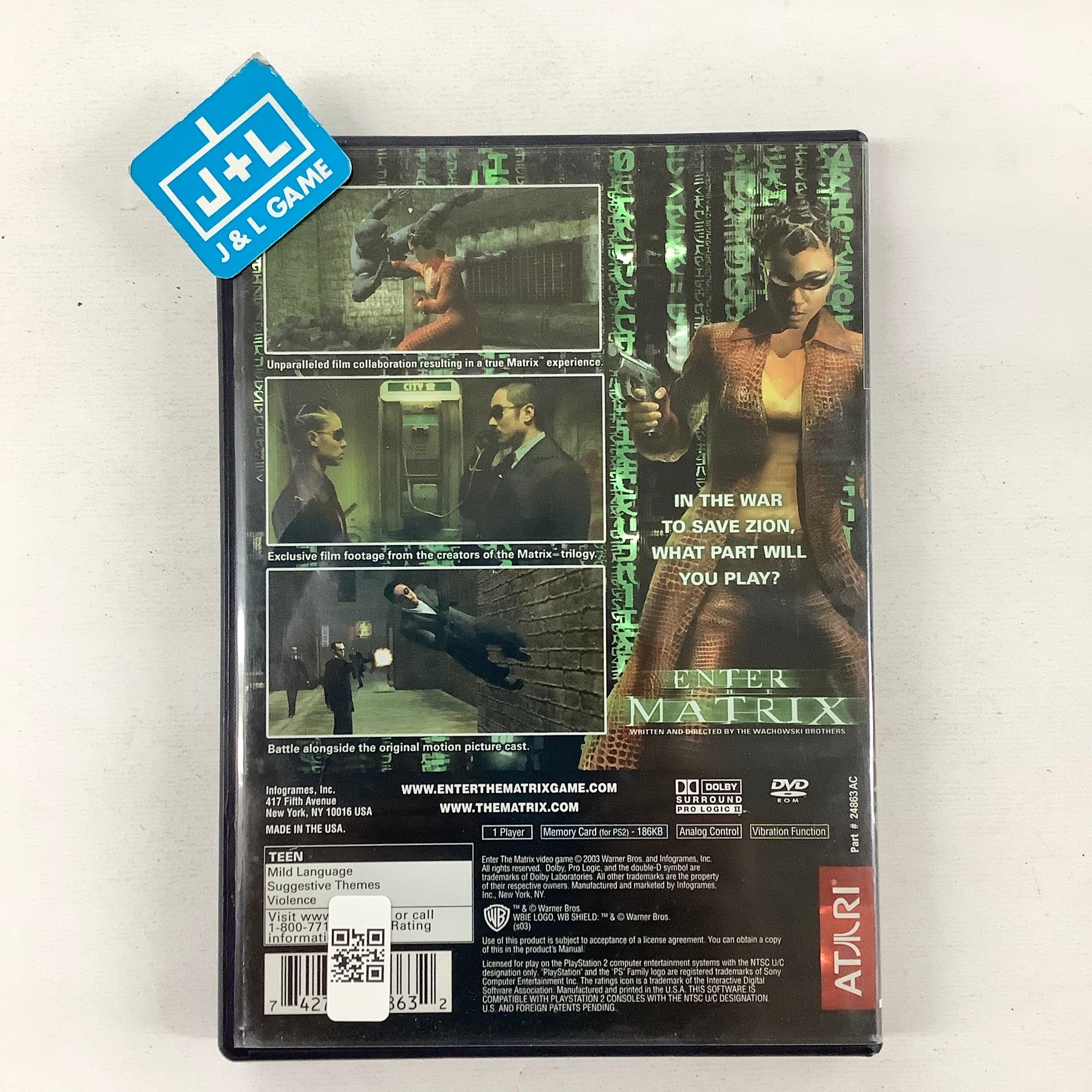 Enter the Matrix - (PS2) PlayStation 2 [Pre-Owned] Video Games Atari SA