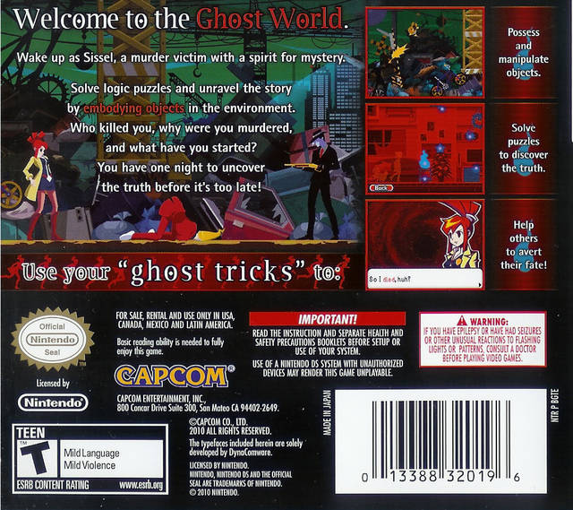 Ghost Trick: Phantom Detective Mystery Solving Kit Nintendo Switch Ghost Trick: Phantom Detective Mystery Solving Kit Nintendo Switch