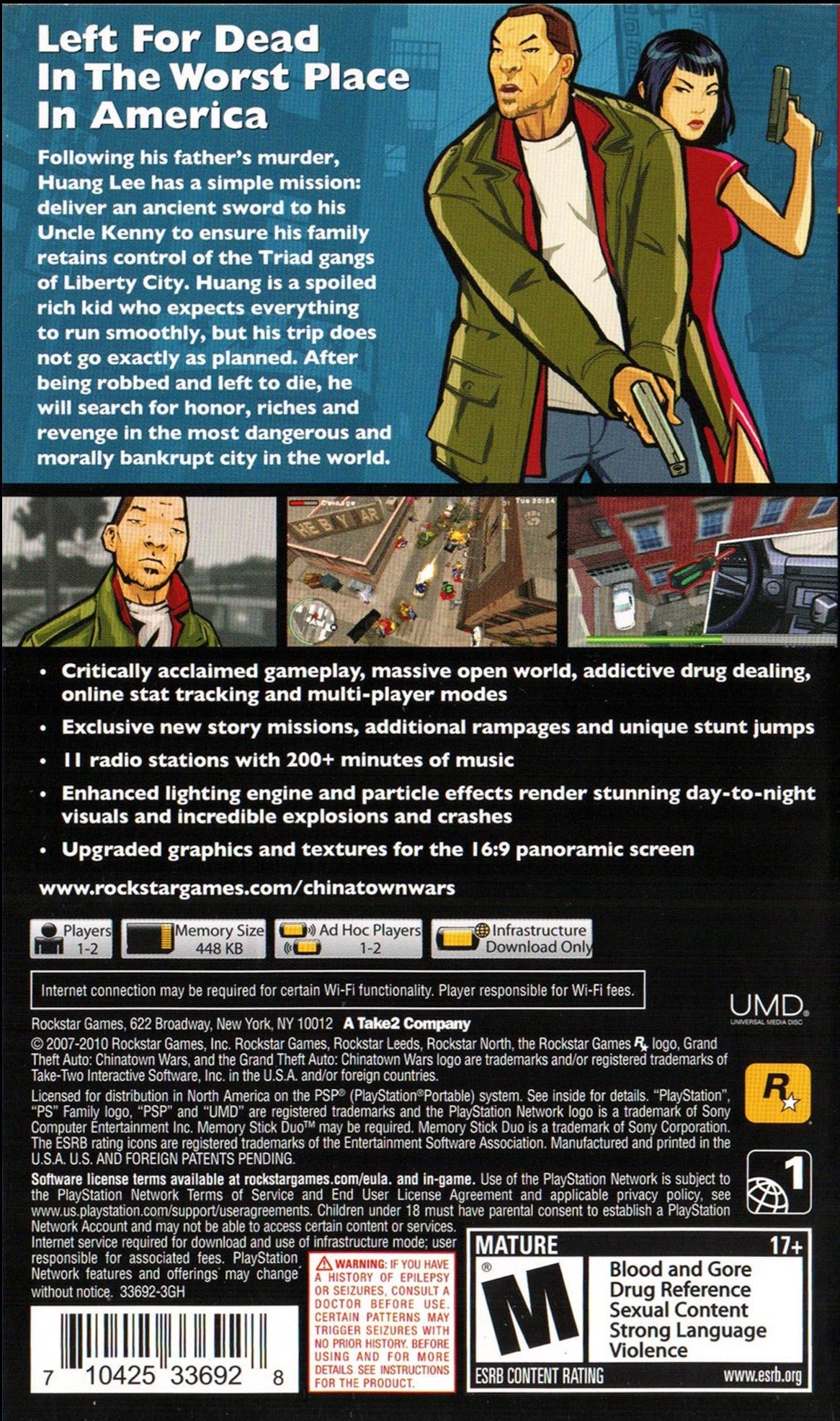 Grand Theft Auto: Chinatown Wars (Greatest Hits) - SONY PSP [Pre-Owned] Video Games Rockstar Games   