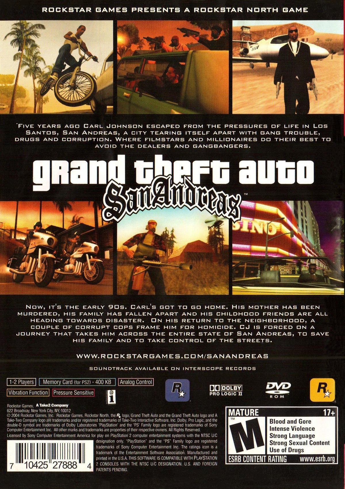 Grand Theft Auto: San Andreas (Greatest Hits) - (PS2) PlayStation 2 [Pre-Owned] Video Games Rockstar Games