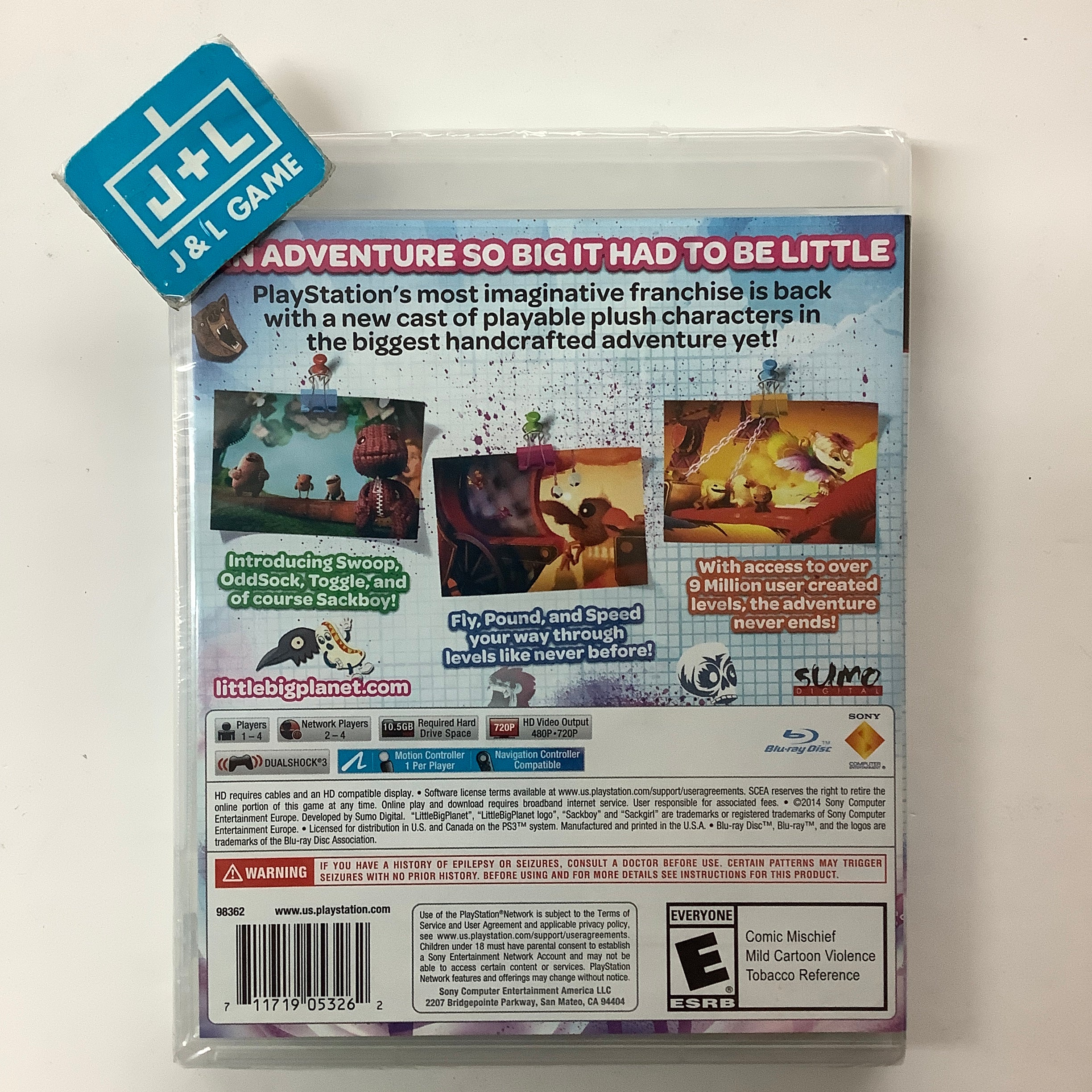 LittleBigPlanet 3 - (PS3) PlayStation 3 Video Games Sony