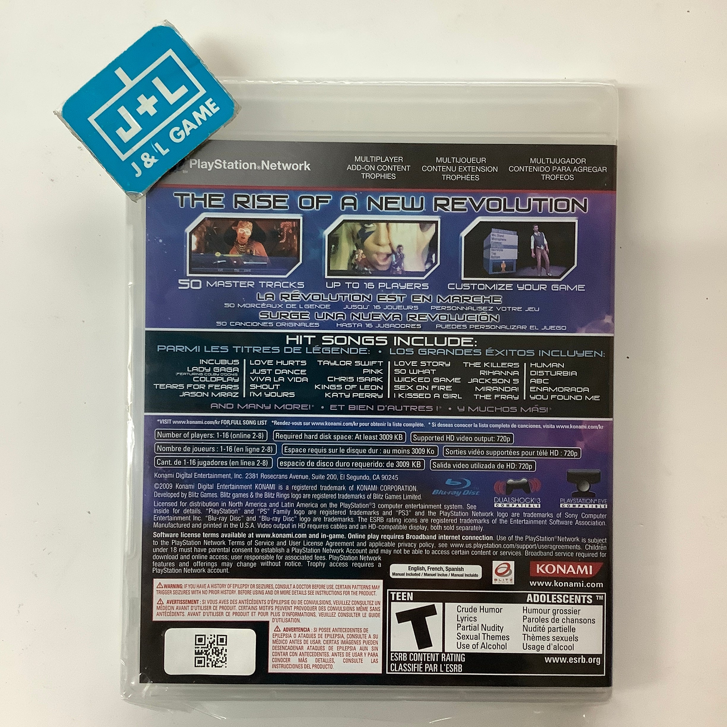 Karaoke Revolution (Game Only) - (PS3) PlayStation 3 Video Games Konami