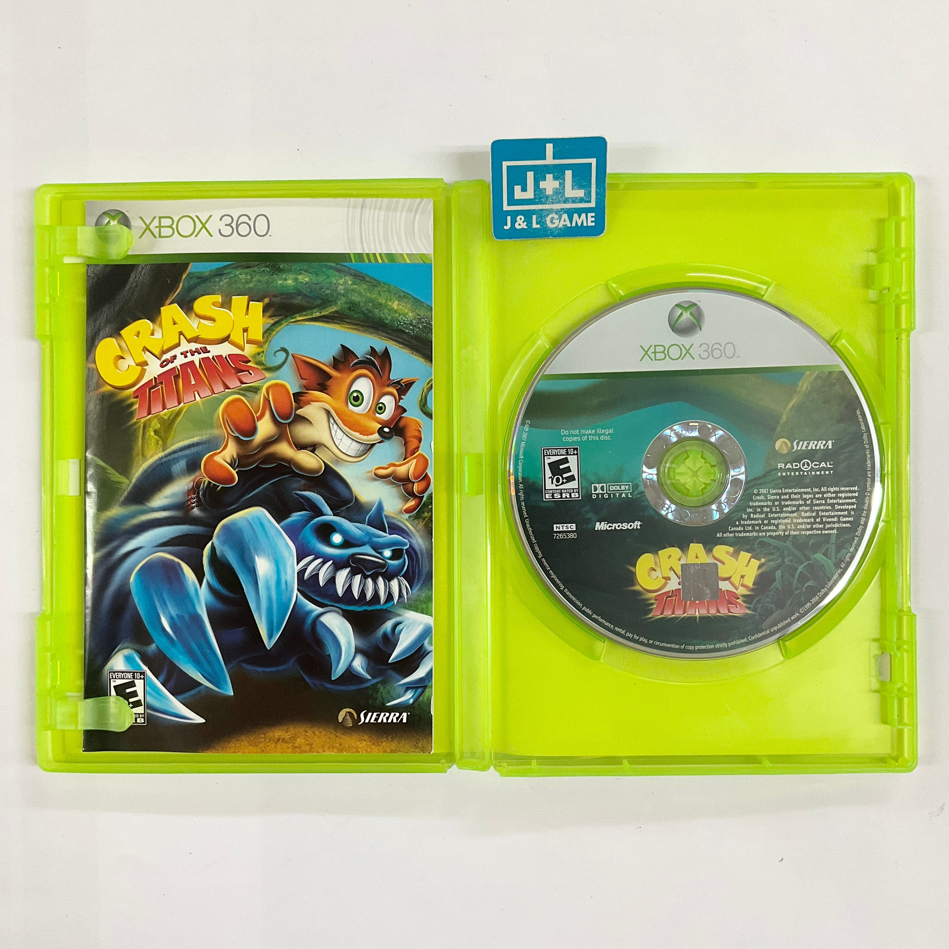 Crash of the Titans - Xbox 360 [Pre-Owned] Video Games Sierra Entertainment   