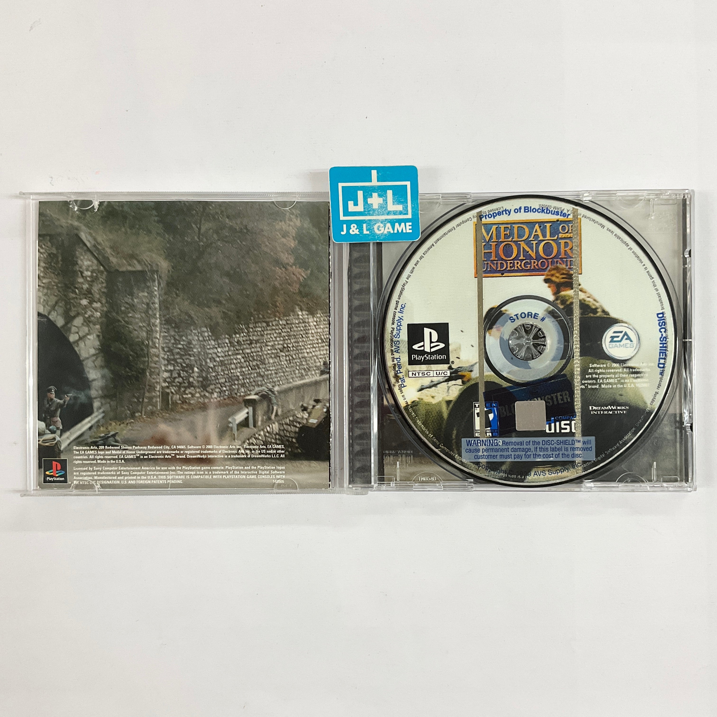 Medal of Honor Underground - (PS1) PlayStation 1 [Pre-Owned] Video Games Electronic Arts   