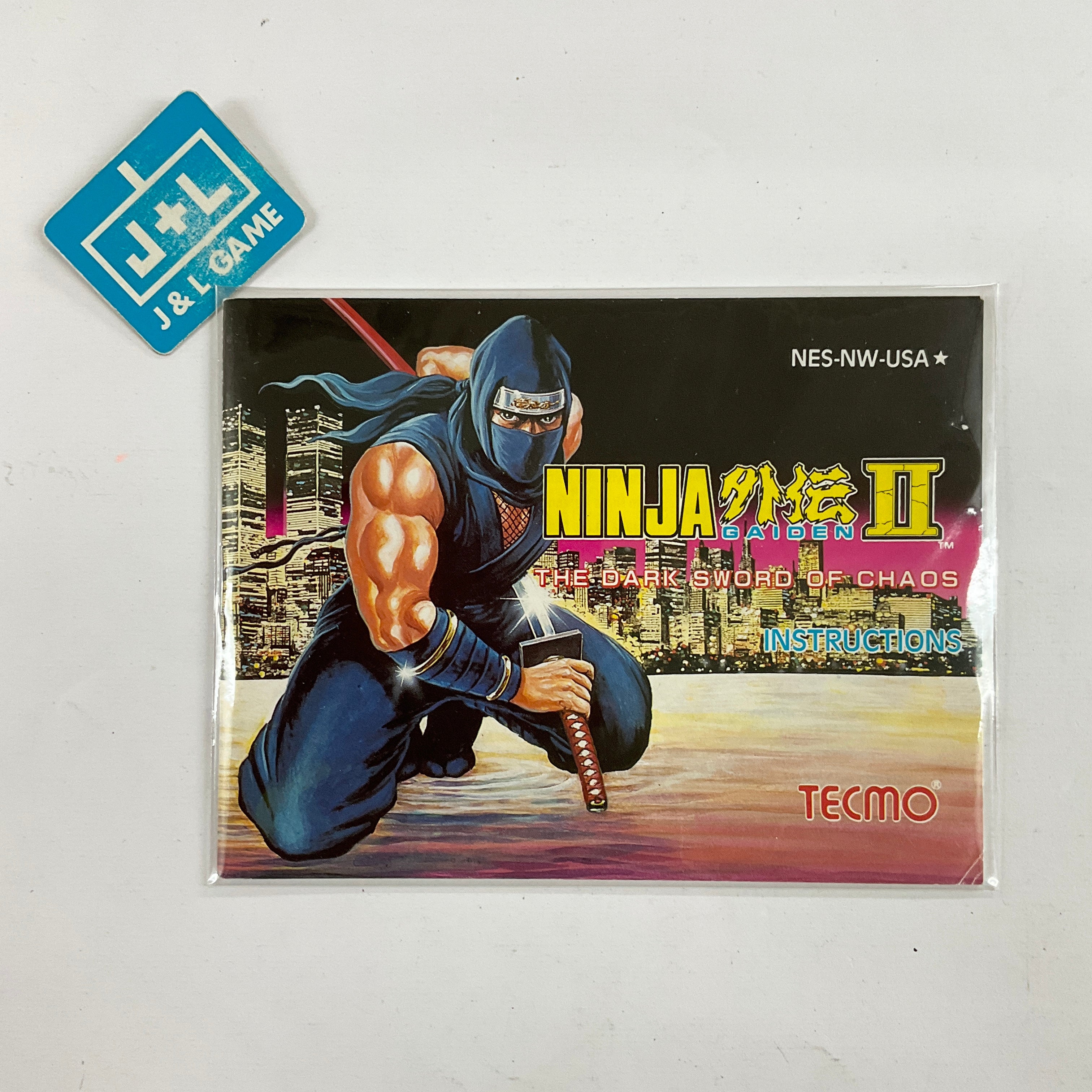Ninja Gaiden II: The Dark Sword of Chaos - (NES) Nintendo Entertainment System [Pre-Owned] Video Games Tecmo   