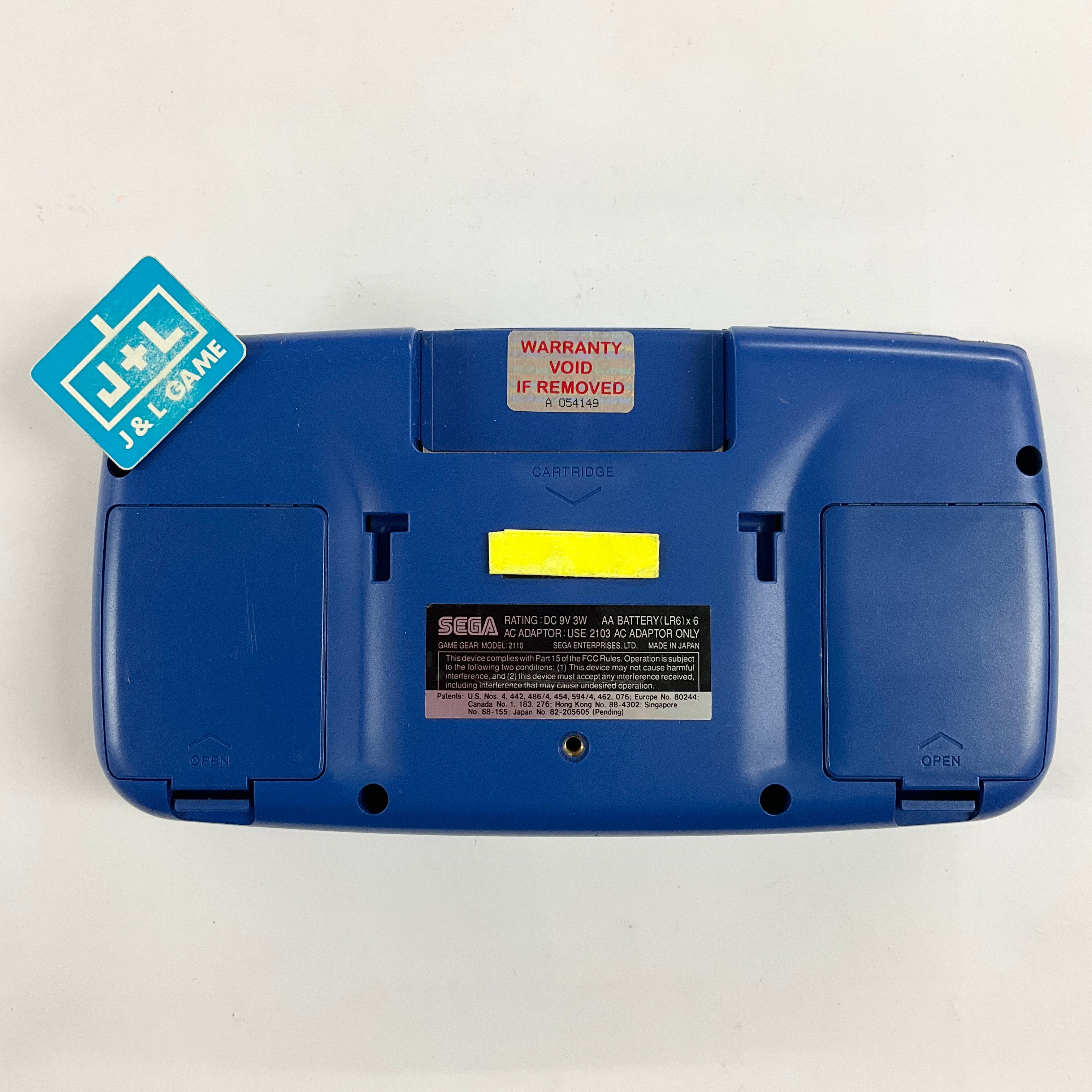 Sega Game Gear Portable Video Game System (Blue) - SEGA GameGear [Pre-Owned] Consoles SEGA   